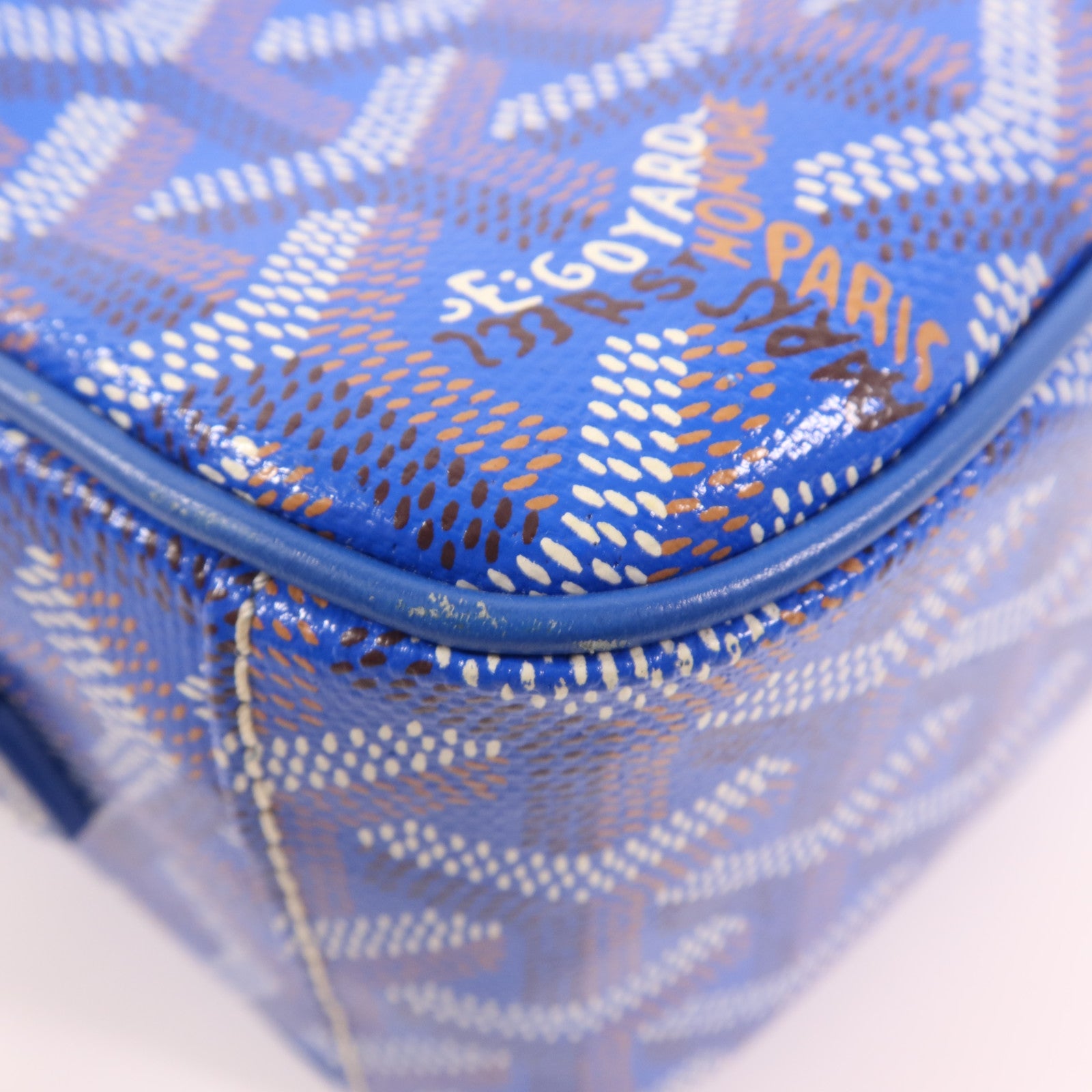 GOYARD 塗層帆布Sac Cap Vert銀扣肩背袋