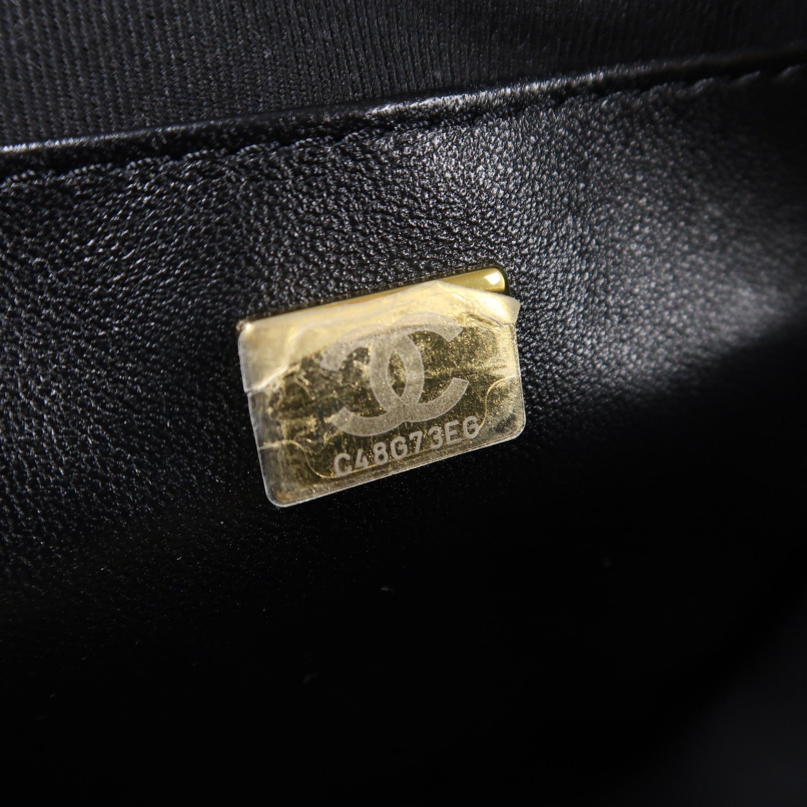 CHANEL 【激減優惠】羊皮皮革Chain Shoulder金扣鏈帶肩背袋黑色
