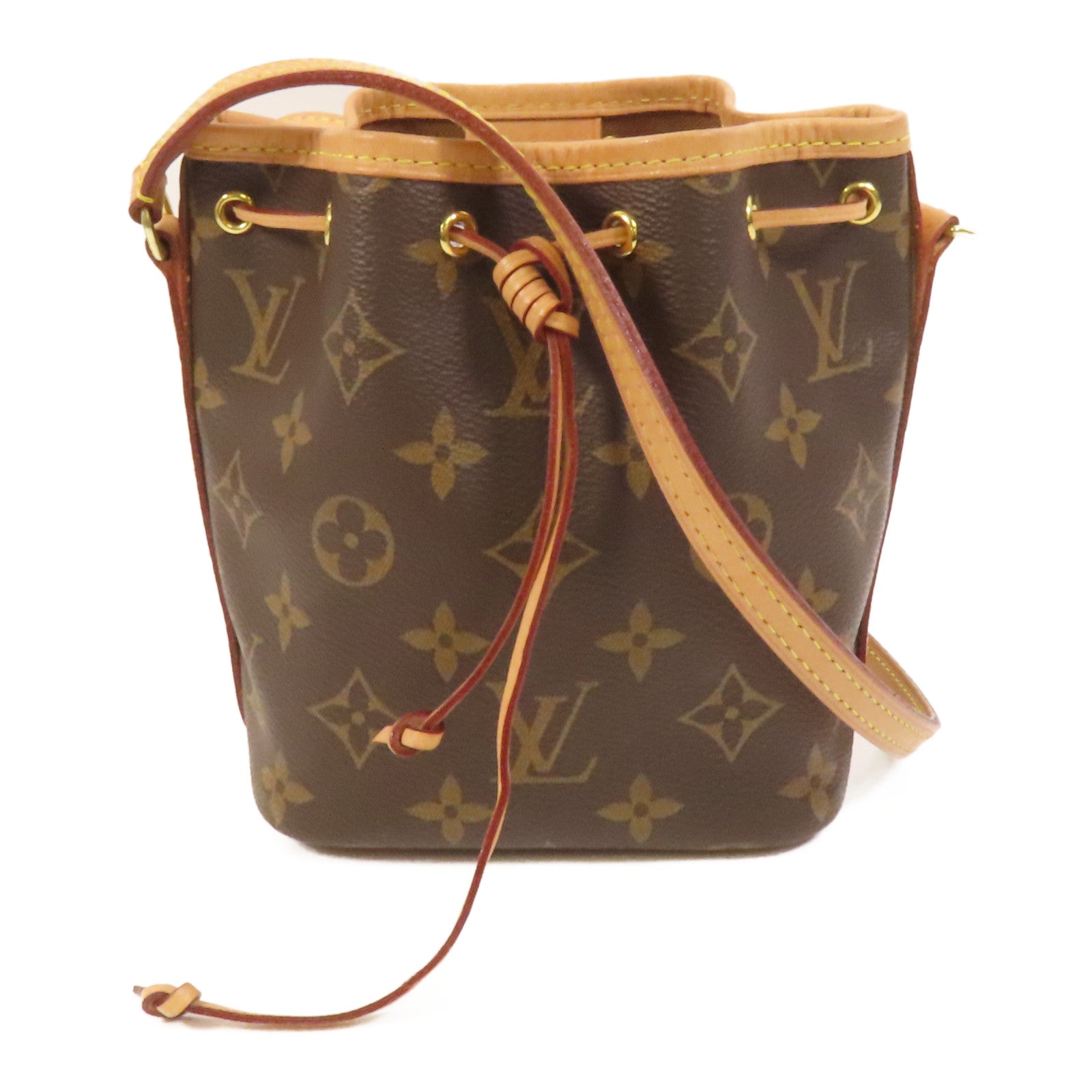LOUIS VUITTON Monogram Nano Noe金扣肩背袋