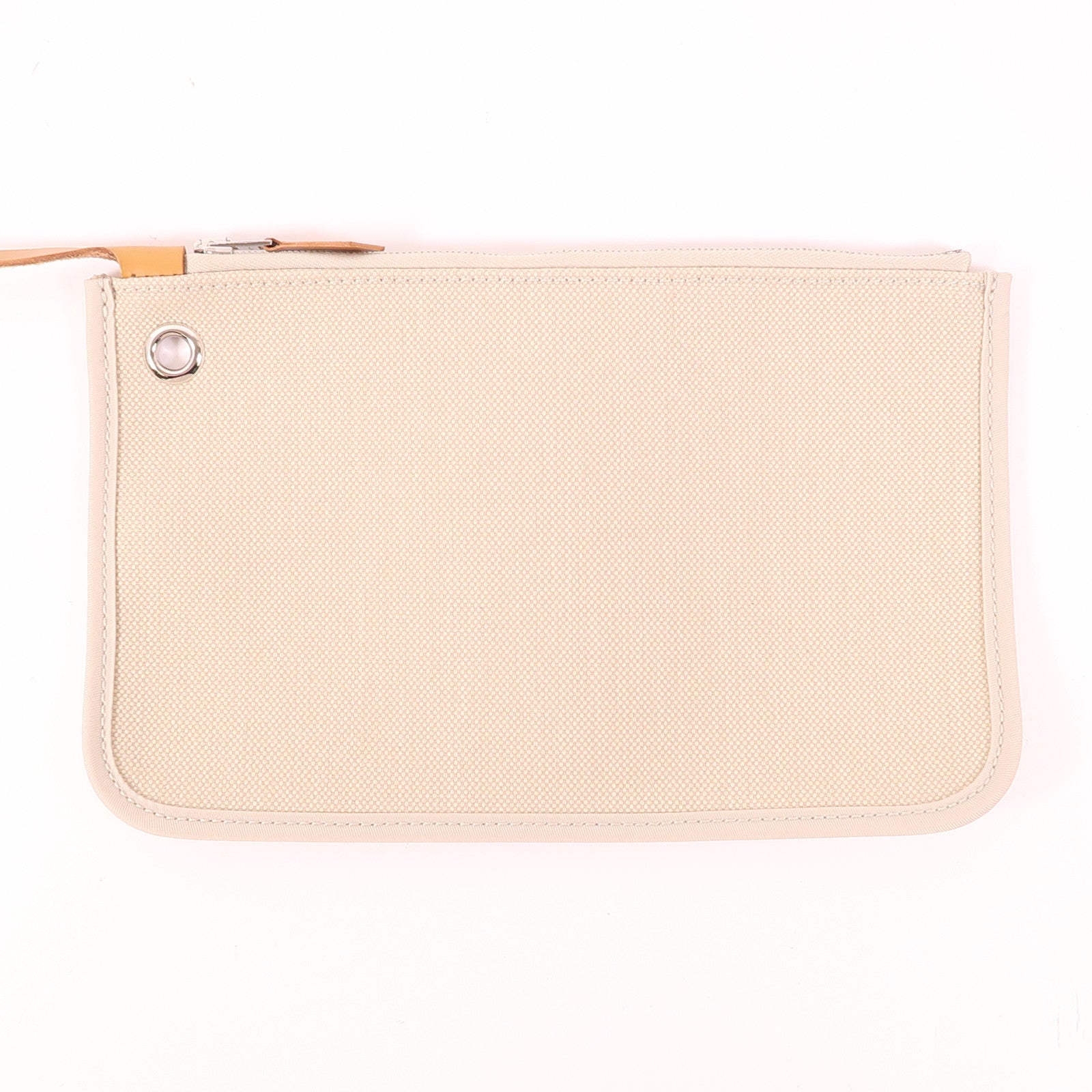 HERMES 帆布Herbag PM銀扣手挽肩背兩用袋
