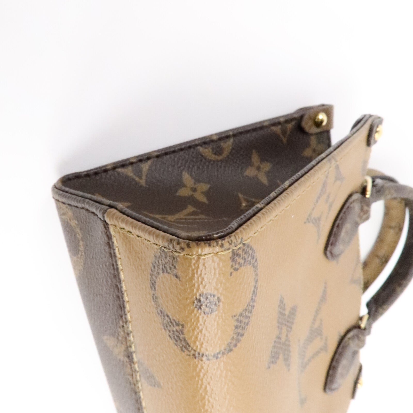 LOUIS VUITTON Monogram Reverse OnTheGo BB手挽肩背兩用袋