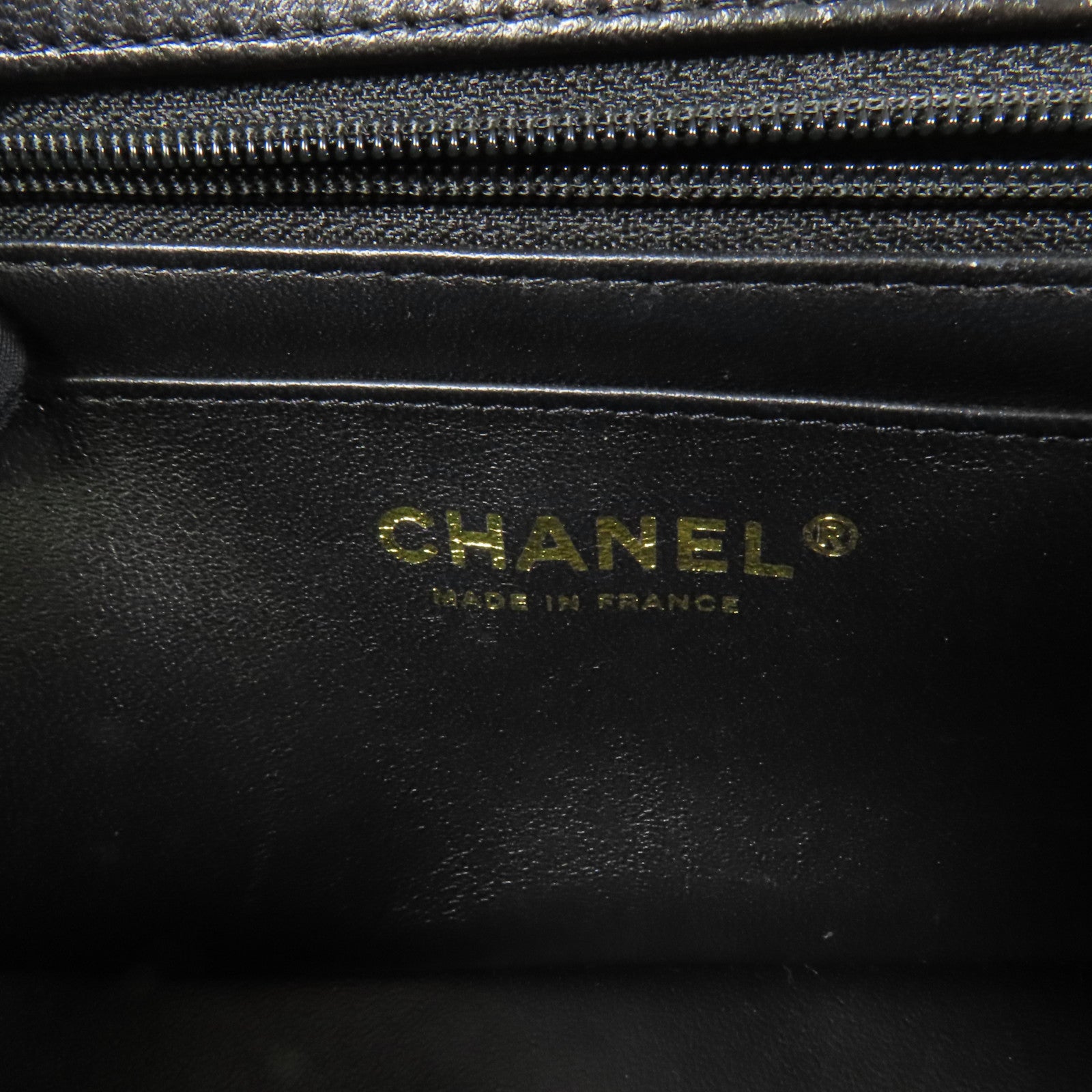 CHANEL 羊皮皮革23K Top Handle金扣手挽肩背兩用袋