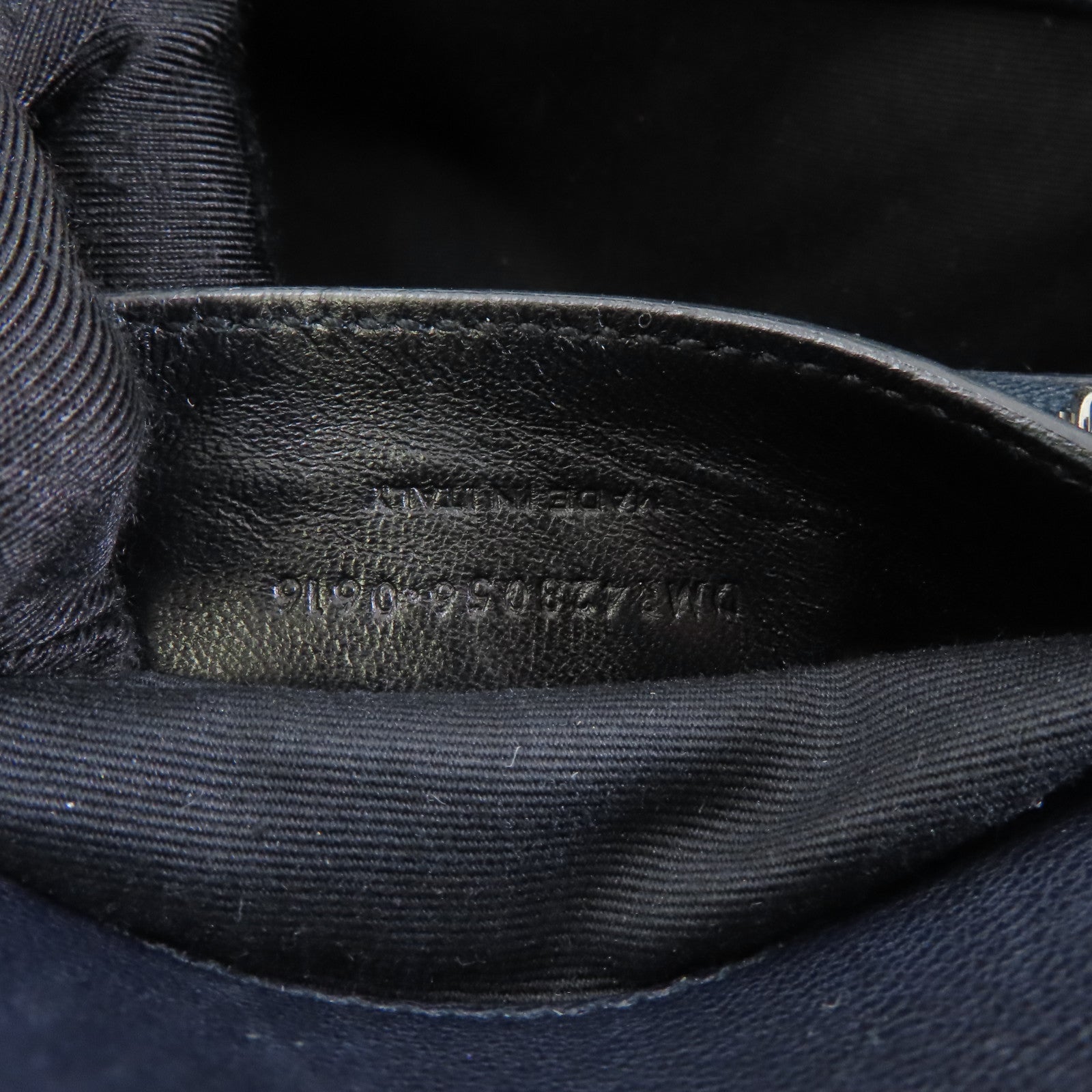 SAINT LAURENT 牛皮皮革2 Way Shoulder銀扣手挽肩背兩用袋深藍色