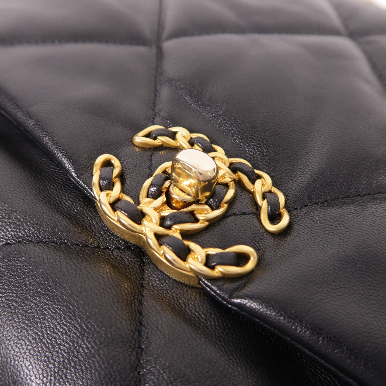 CHANEL 羊皮皮革C19 Large手挽肩背兩用袋