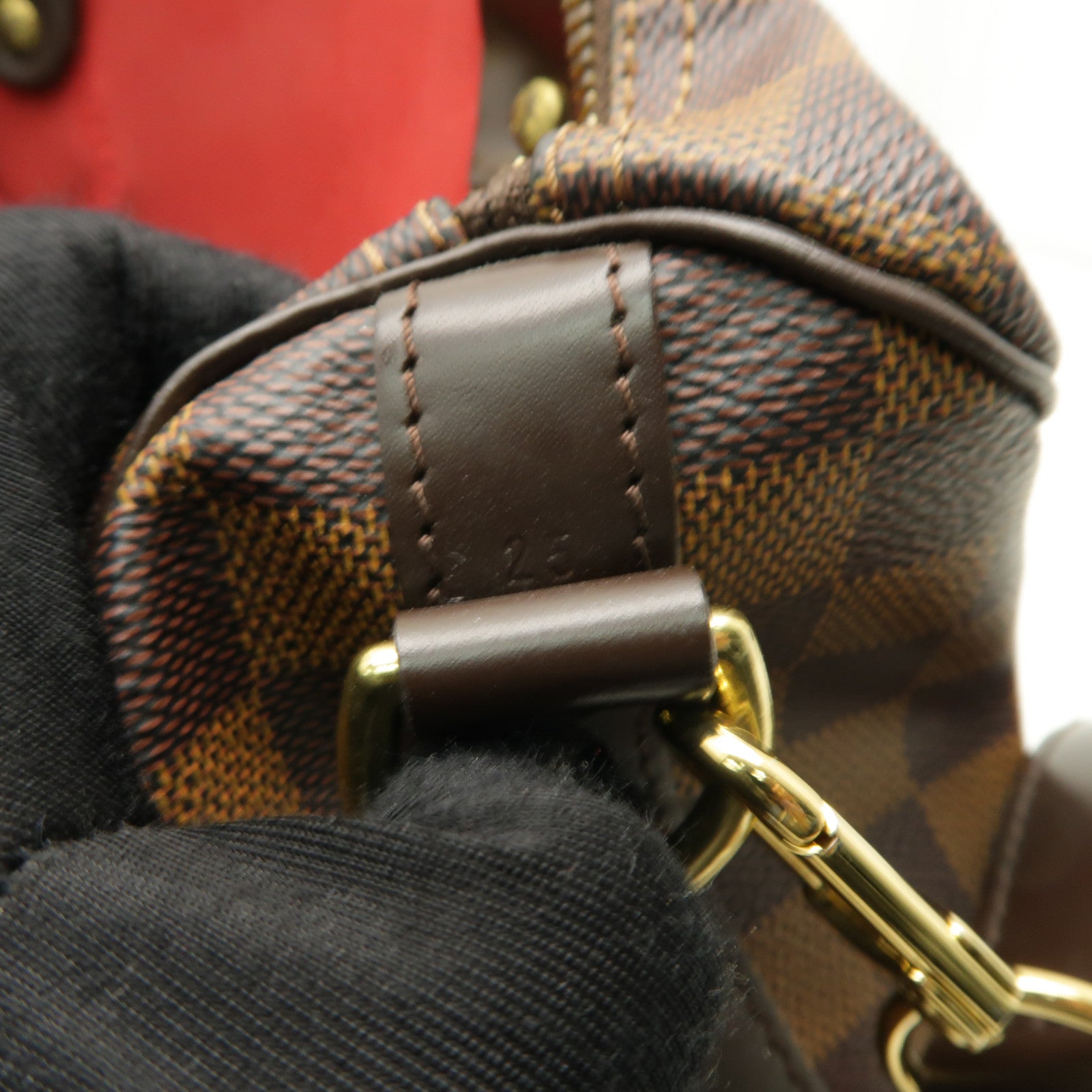 LOUIS VUITTON Damier Speedy 25 Bandoultere金扣手挽肩背兩用袋棕色
