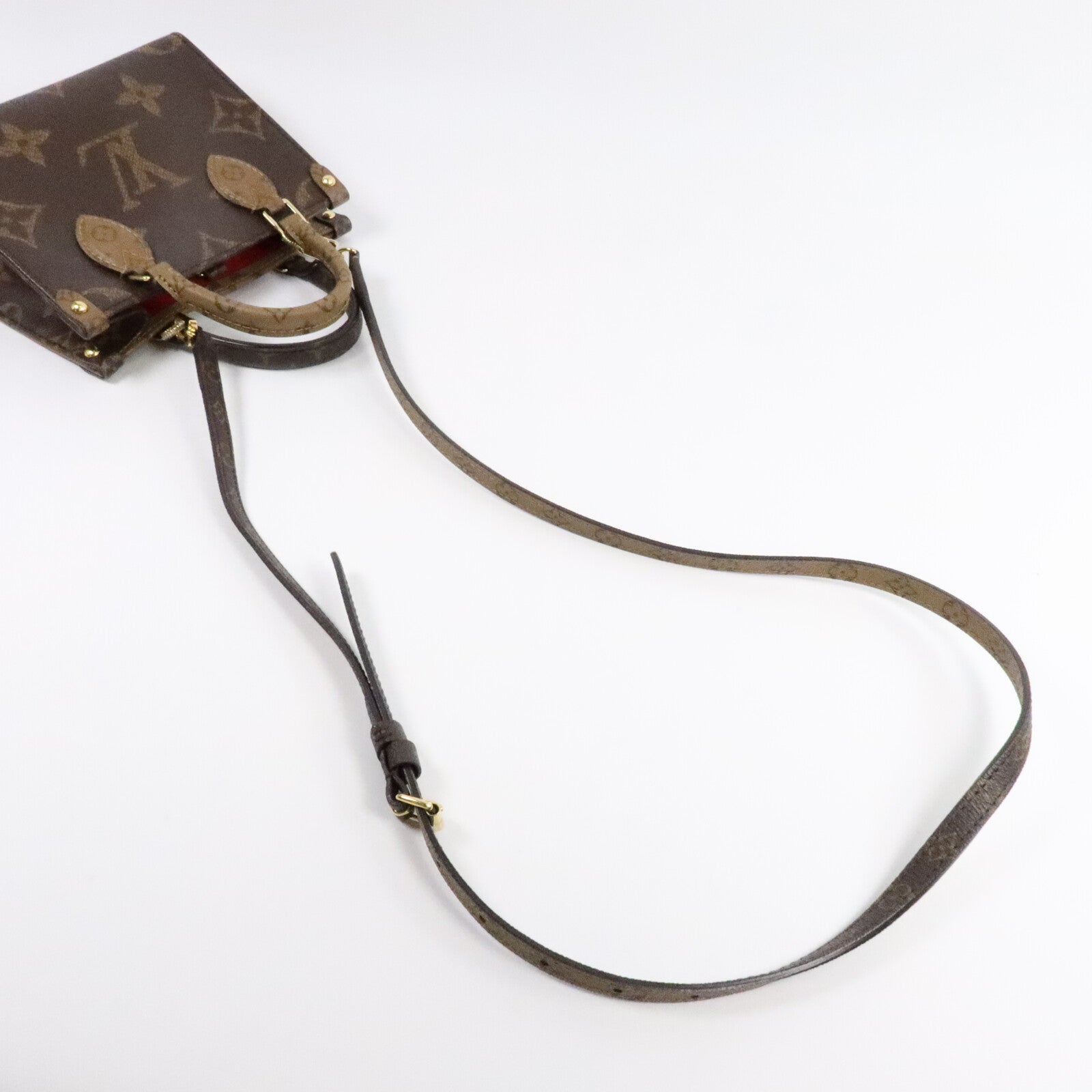 LOUIS VUITTON Monogram Reverse OnTheGo BB手挽肩背兩用袋