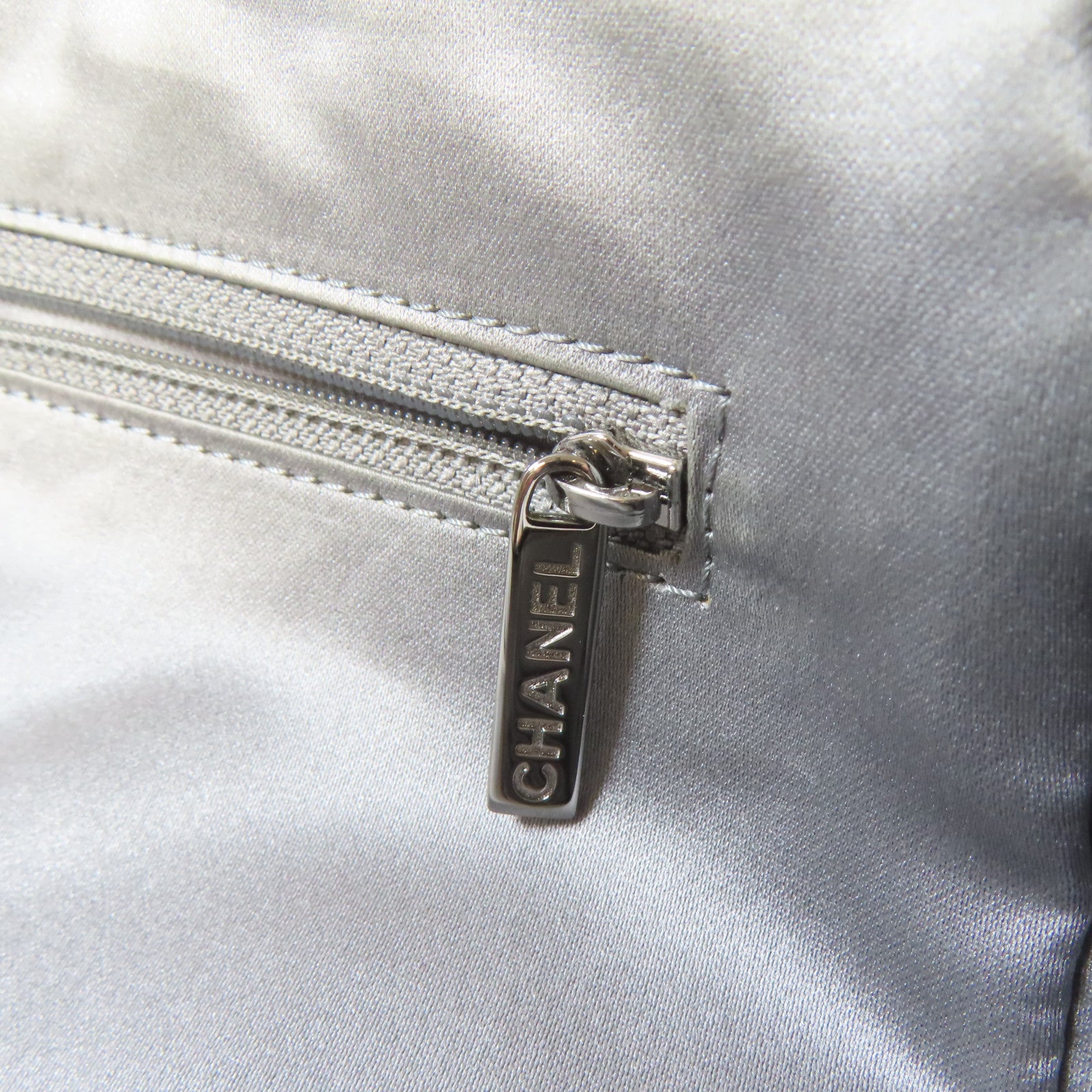 CHANEL 【激減優惠】牛皮皮革Tote Bag銀扣手挽袋黑色