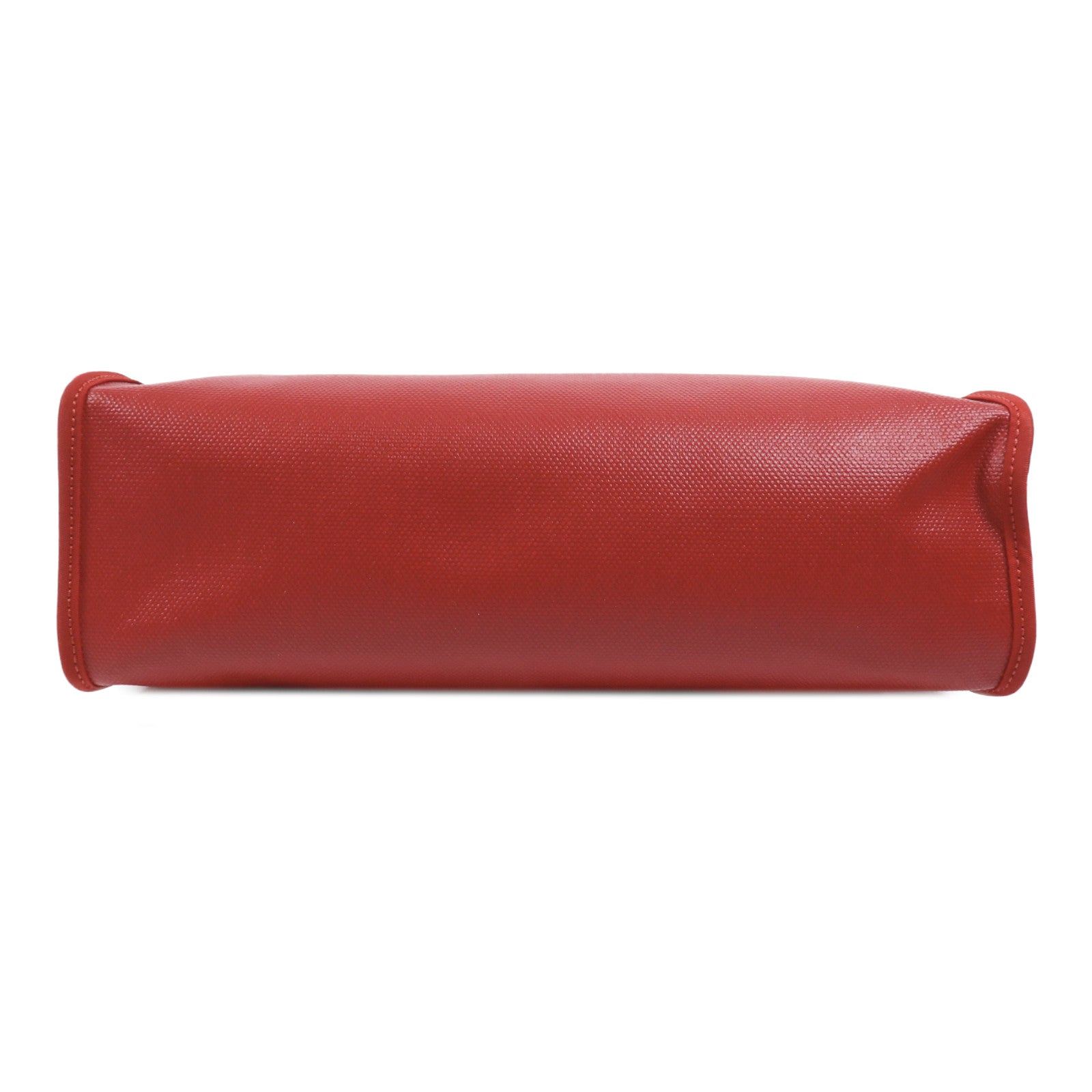 HERMES 塗層帆布Herbag PM銀扣手挽肩背兩用袋Rouge Casaque