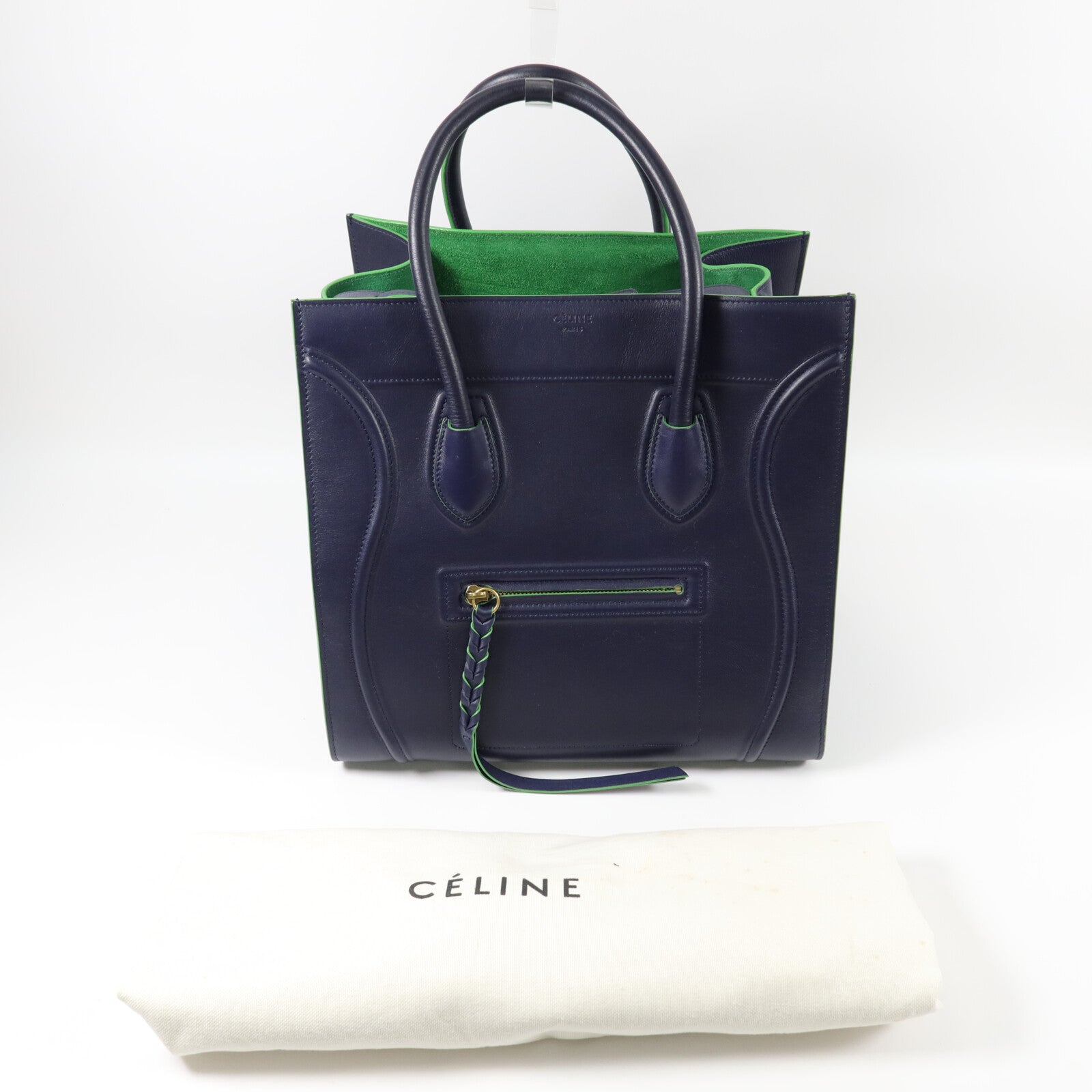 CELINE 牛皮皮革Phantom手挽袋