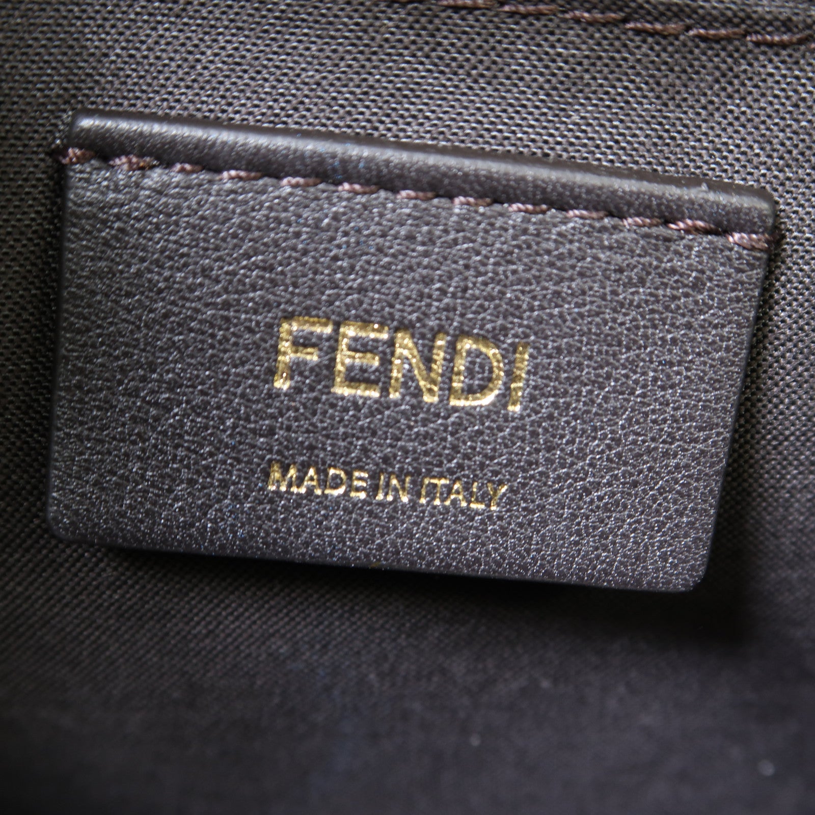 FENDI (PRICE DOWN) GHW Camera Case Shoulder Bag 8BT287 Coated Canvas Brown