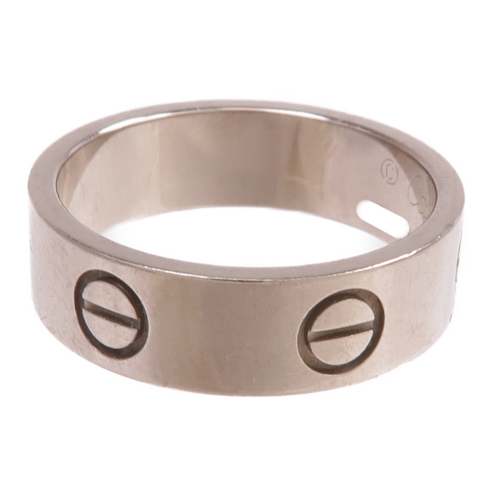 CARTIER 18K白金Love Ring戒指Cartier#52/US#6.5
