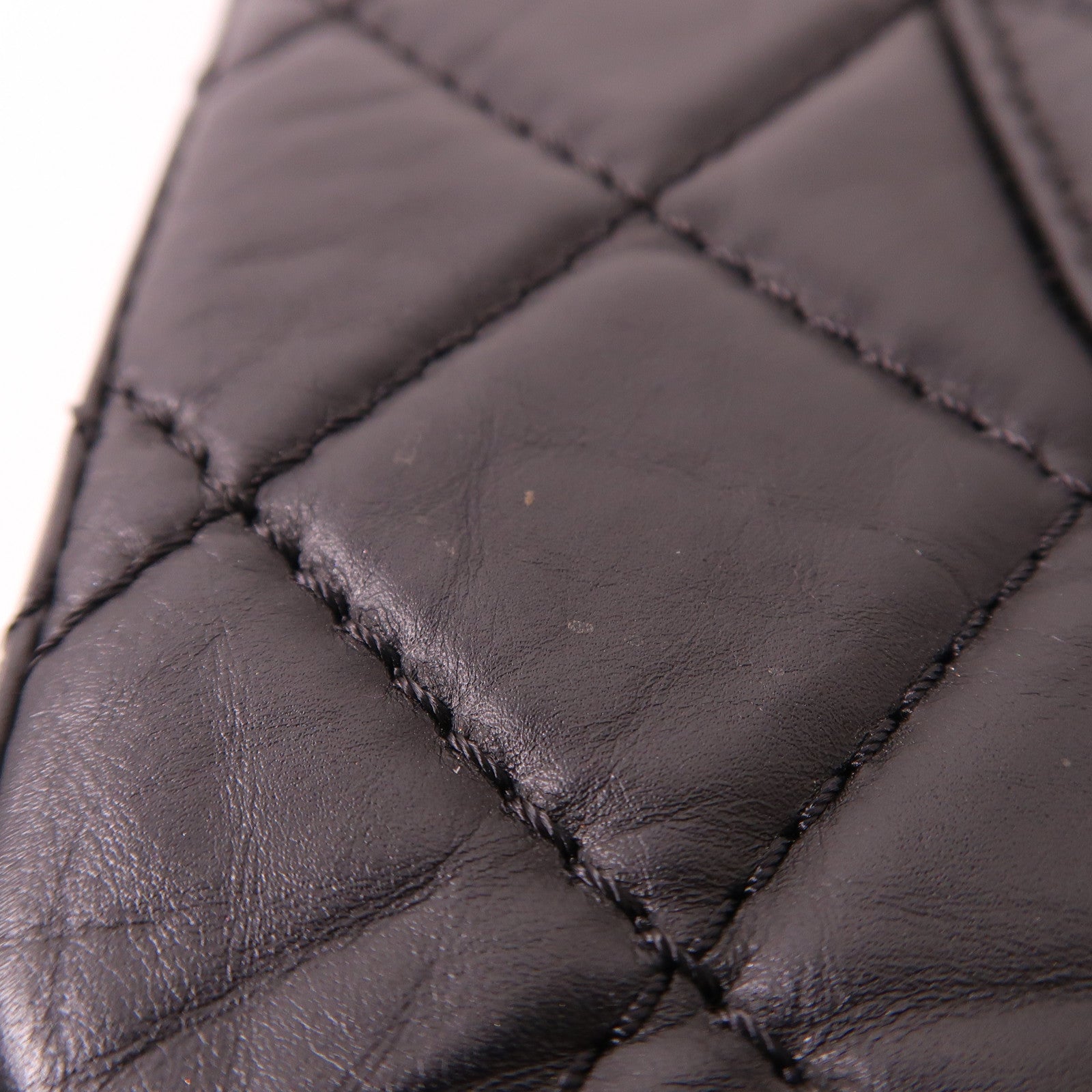 CHANEL 牛皮皮革2.55 Jumbo銀扣鏈帶肩背袋