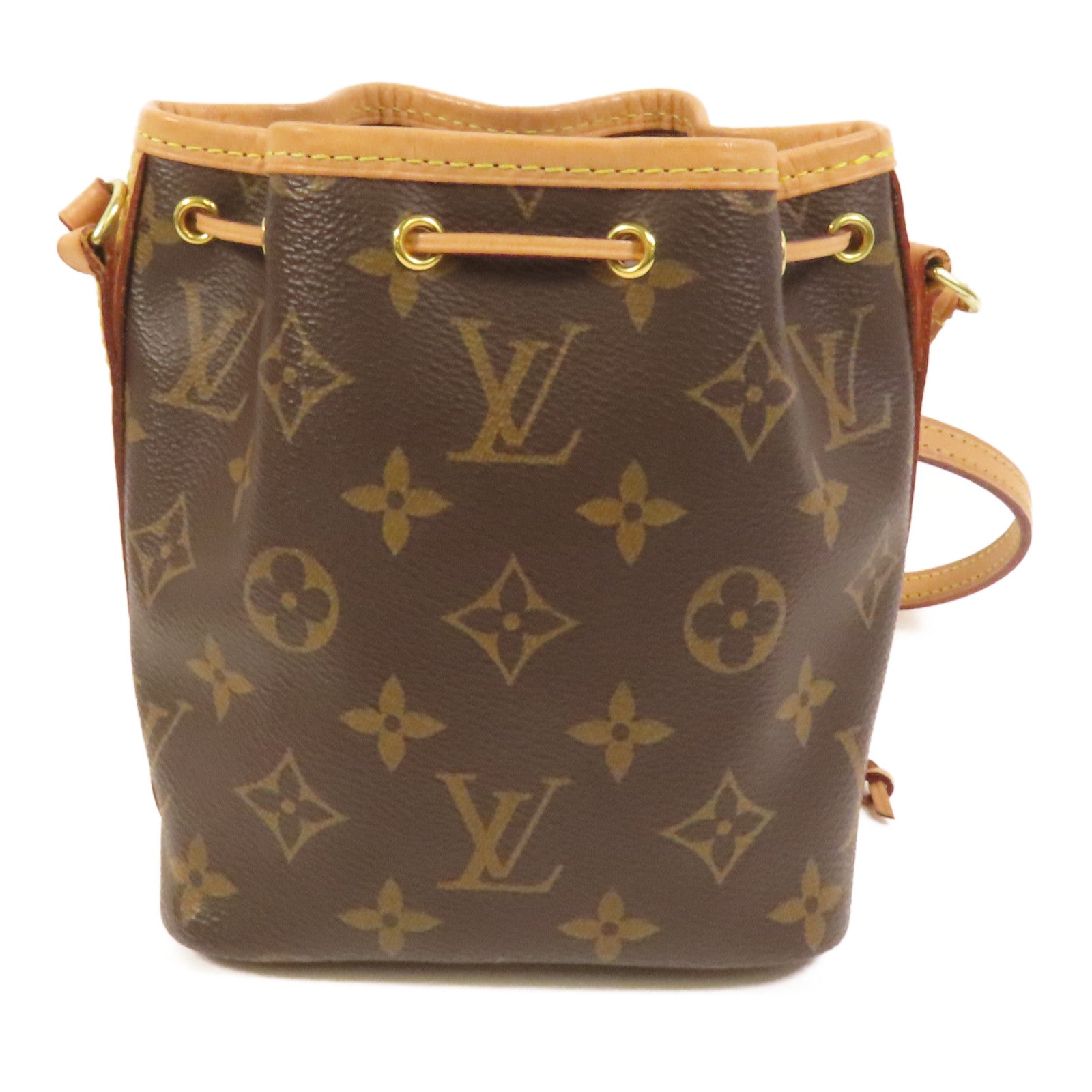 LOUIS VUITTON Monogram Nano Noe金扣肩背袋