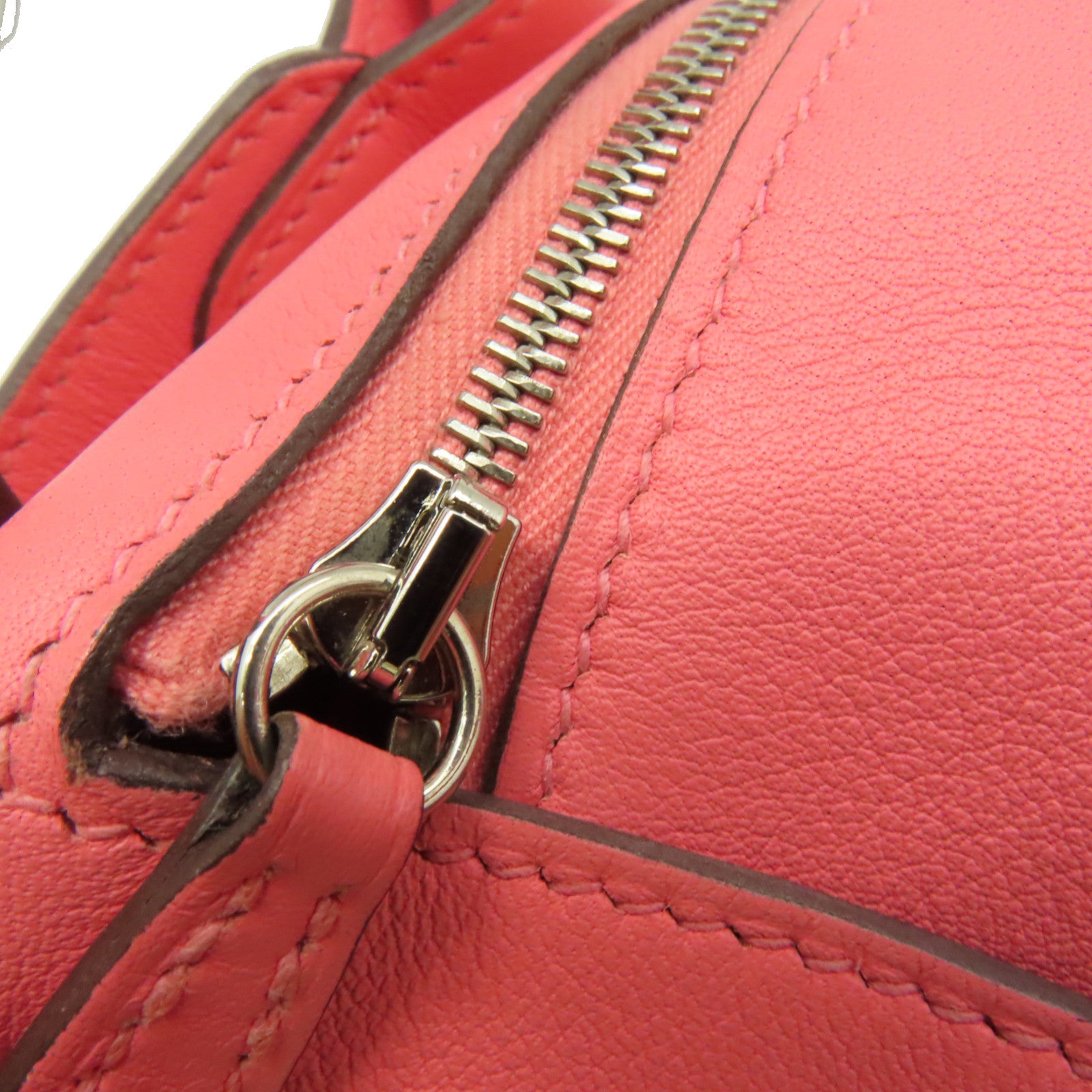 HERMES Swift皮革Mini Lindy Shoulder Bag銀扣手挽肩背兩用袋Rose D'ete夏日玫瑰粉色