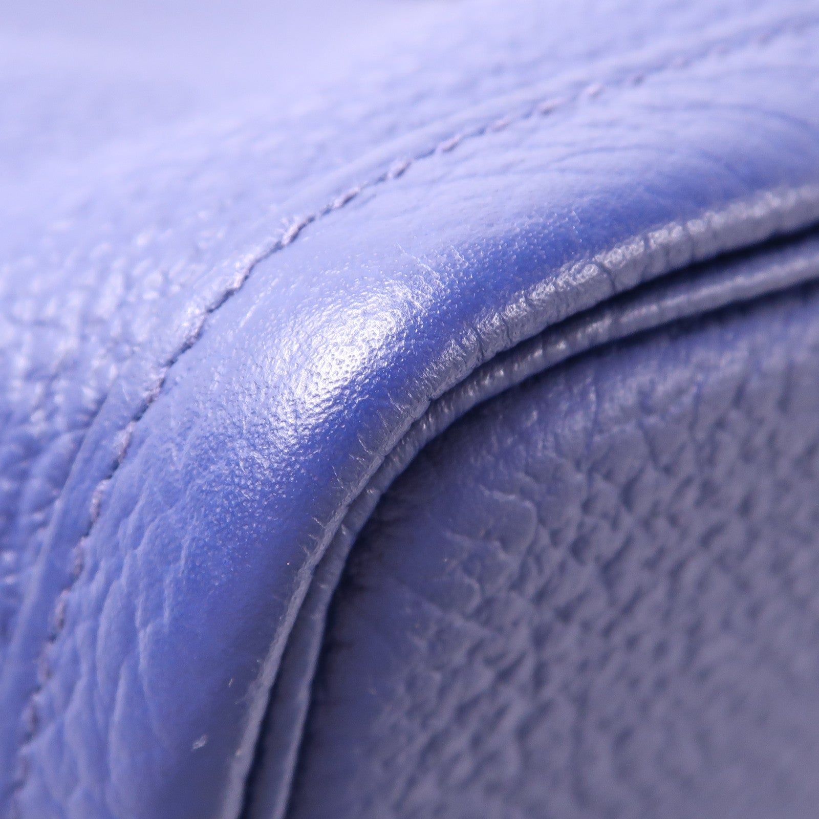 HERMES Negonda皮革Garden Party PM銀扣手挽袋/肩背袋Bleu Saphir