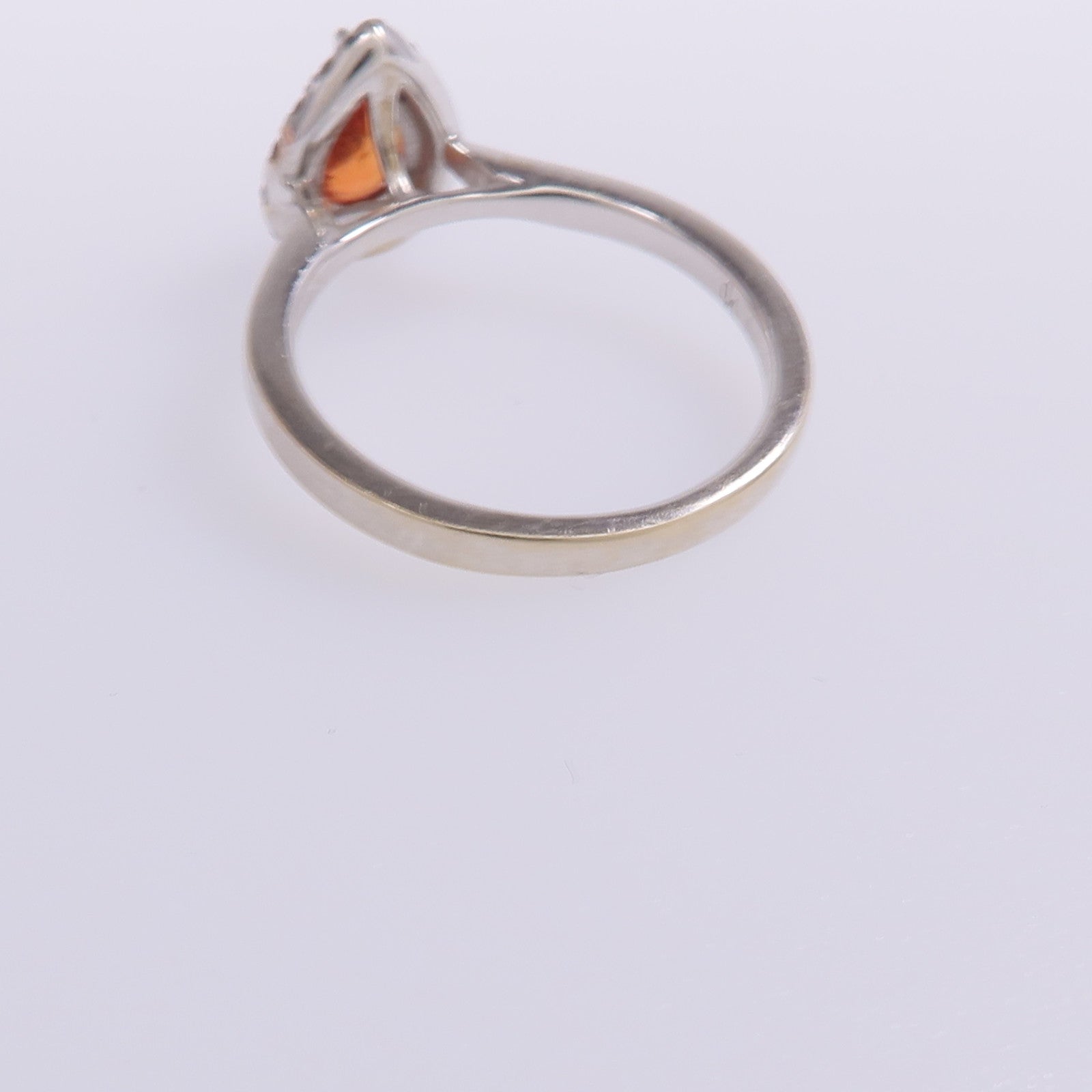 JEWELRY 18K白金Color Stone Diamond Ring彩色寶石/鑽石戒指US#5.5