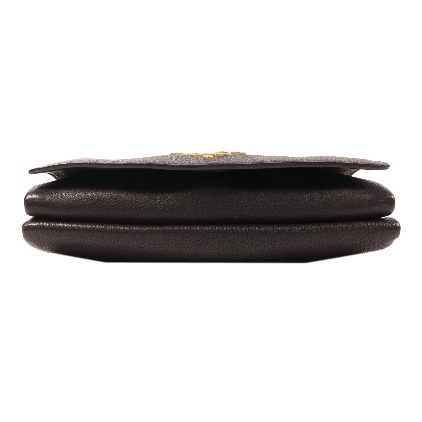 PRADA 牛皮皮革Shoulder Bag金扣肩背袋黑色