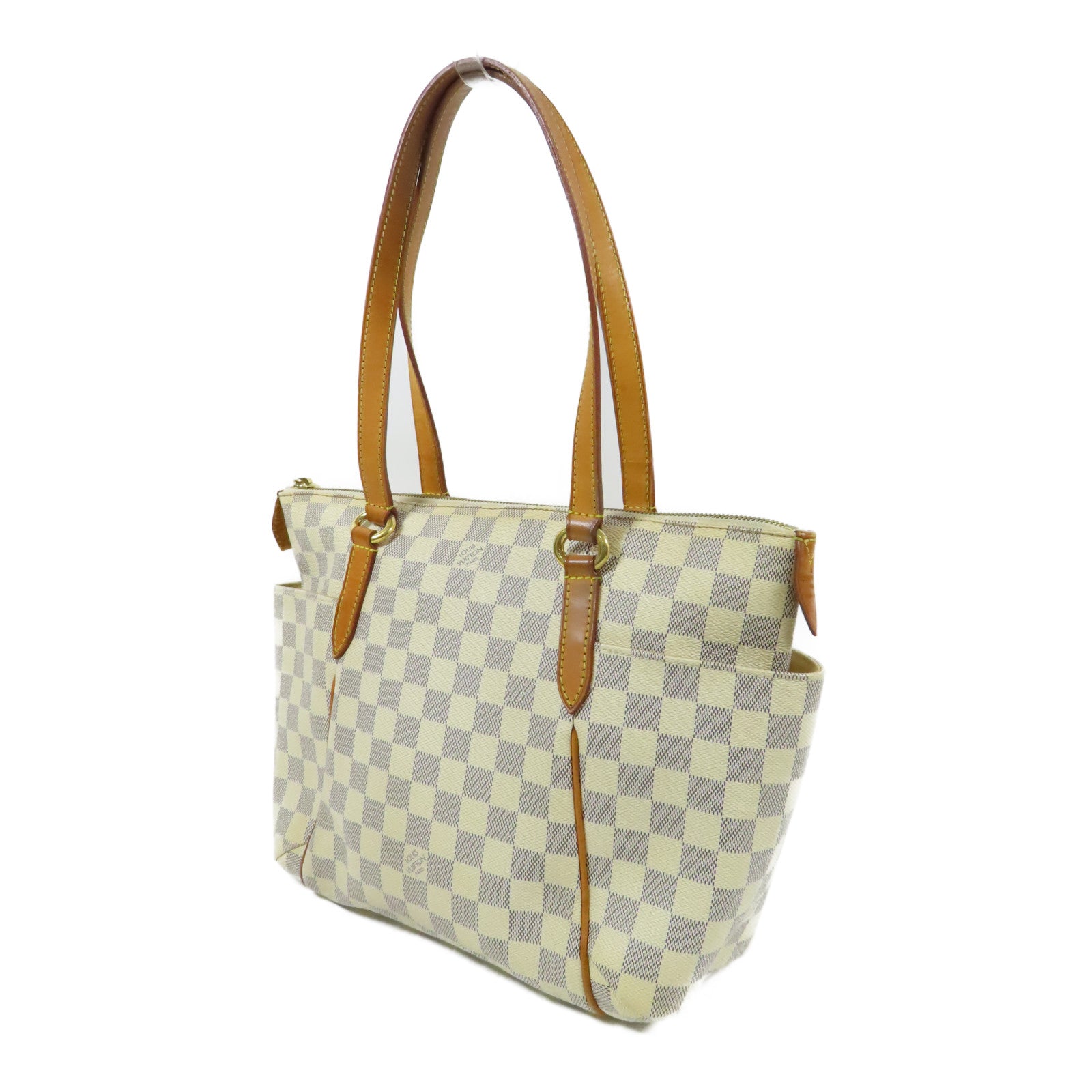 LOUIS VUITTON Damier Azur Totally MM金扣肩背袋
