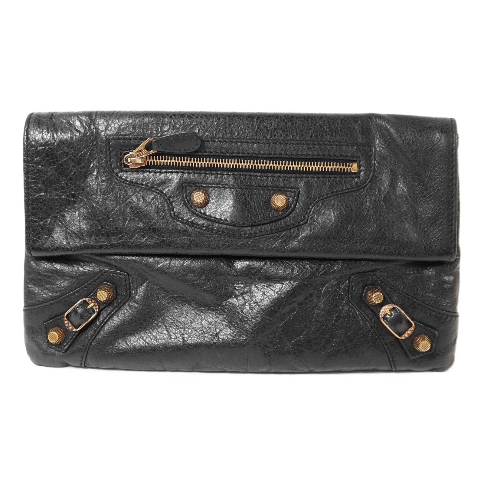 BALENCIAGA 牛皮皮革Envelope Clutch金扣手拿包