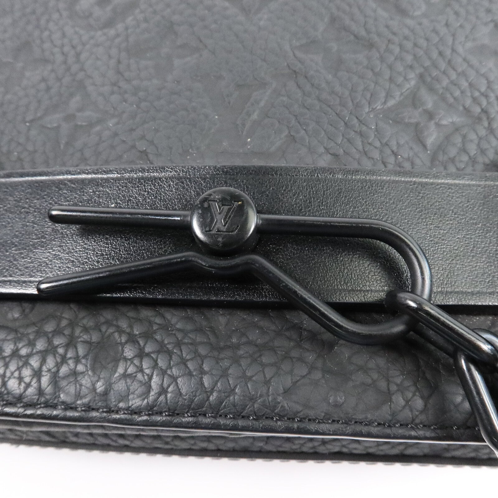 LOUIS VUITTON Monogram Taurillon Steamer Messenger肩背袋