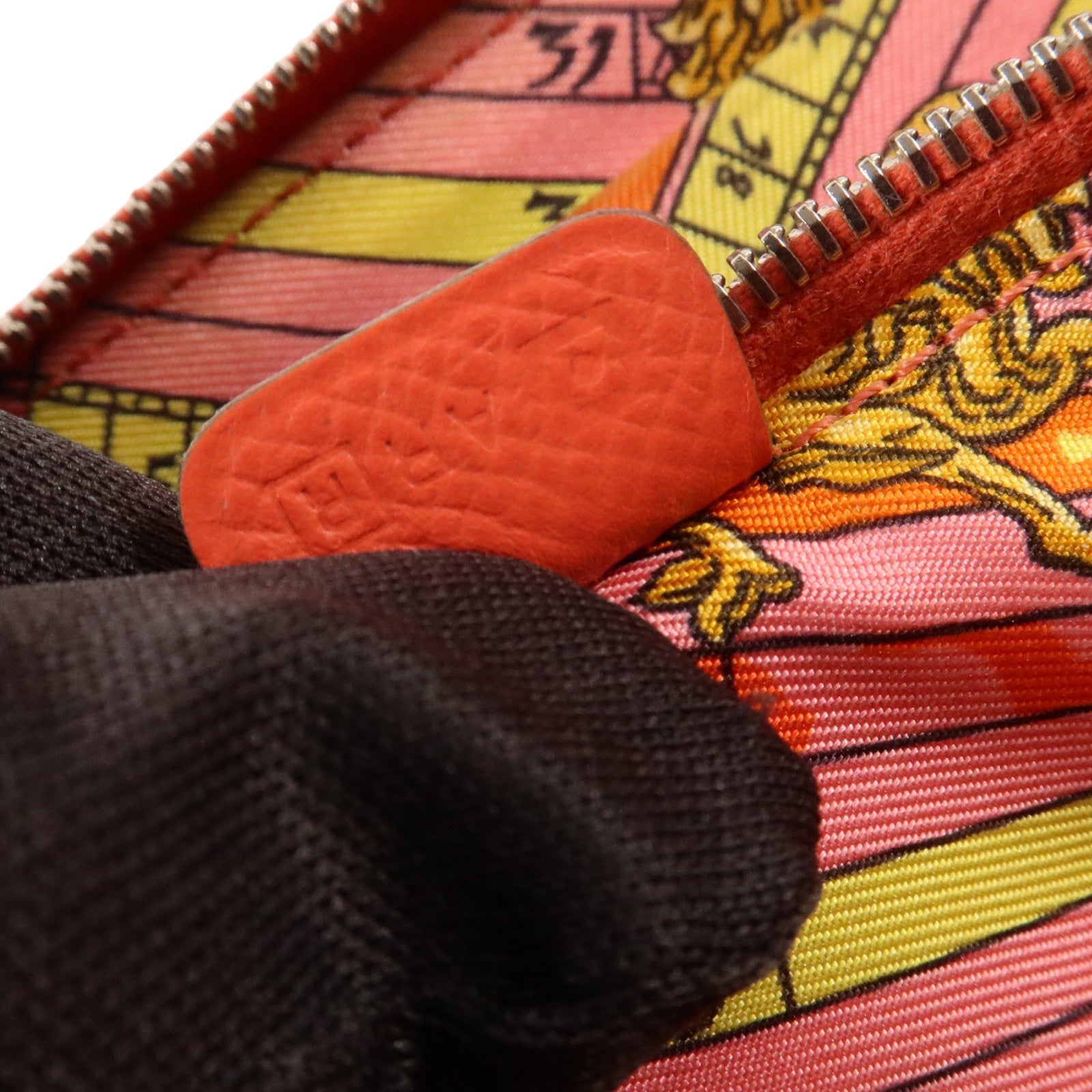 HERMES Epsom皮革Silk In Wallet銀扣長錢包Rose Jaipur