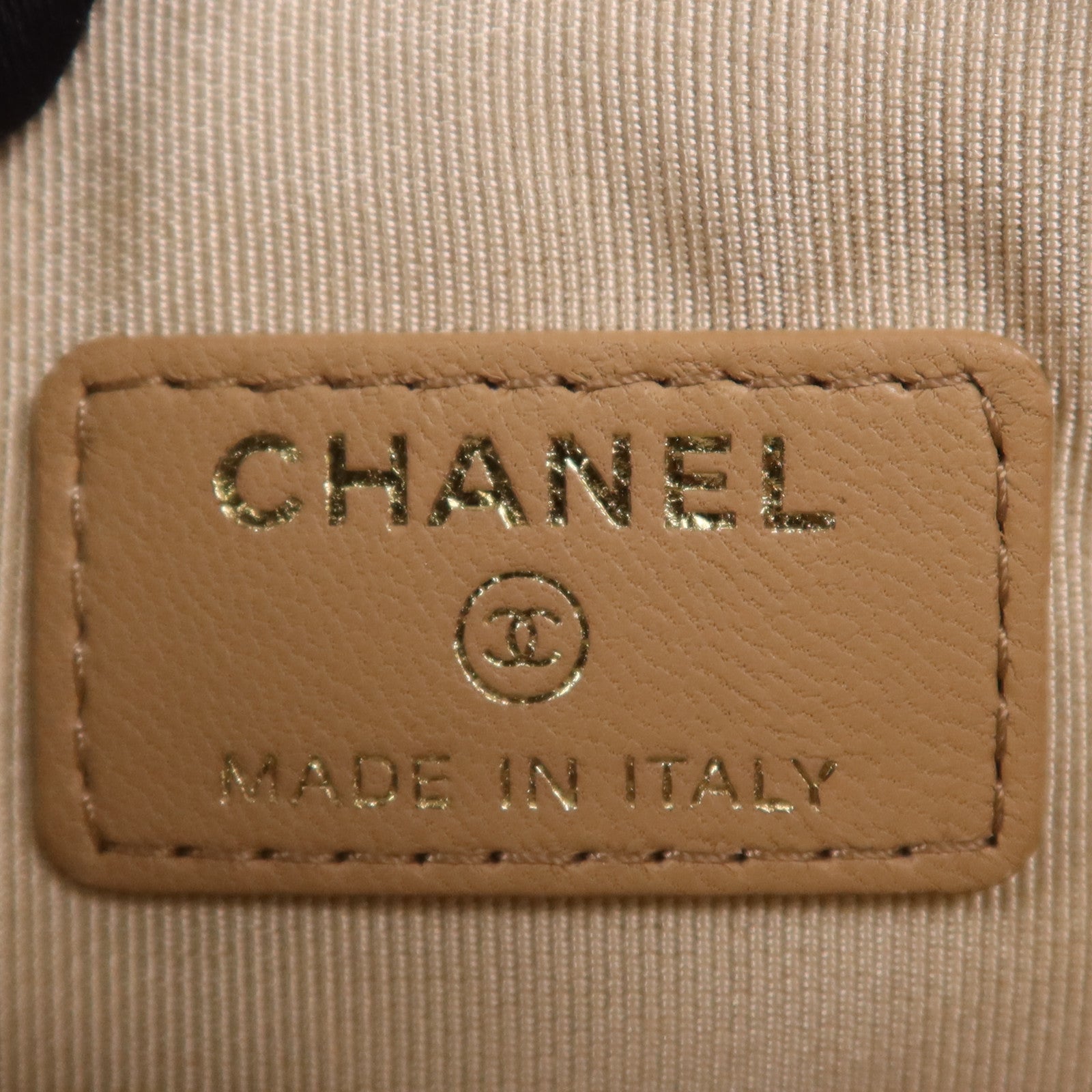 CHANEL 斜紋軟呢/羊皮皮革Chain Shoulder Bag金扣鏈帶肩背袋