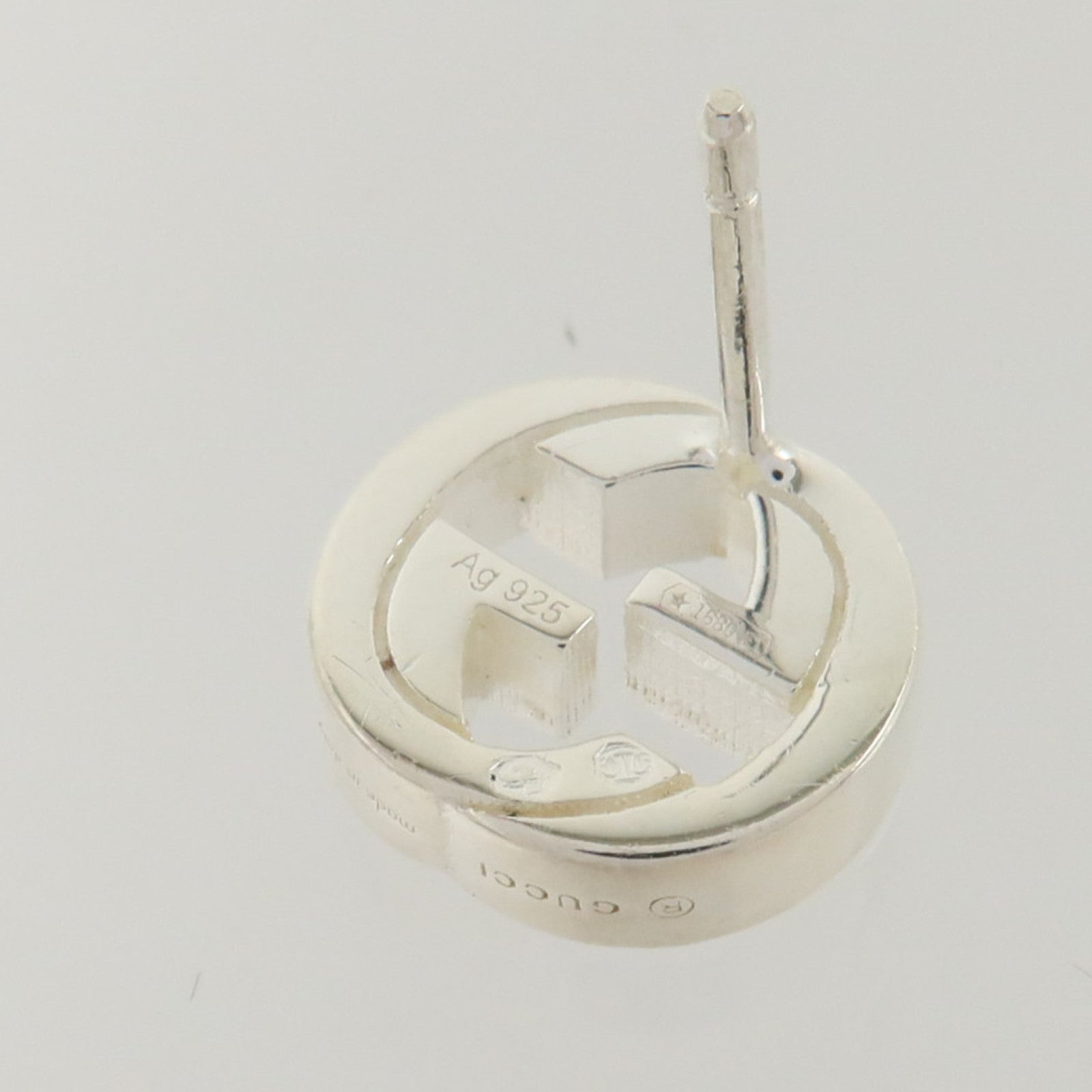 GUCCI 925純銀Interlocking G Earrings耳環
