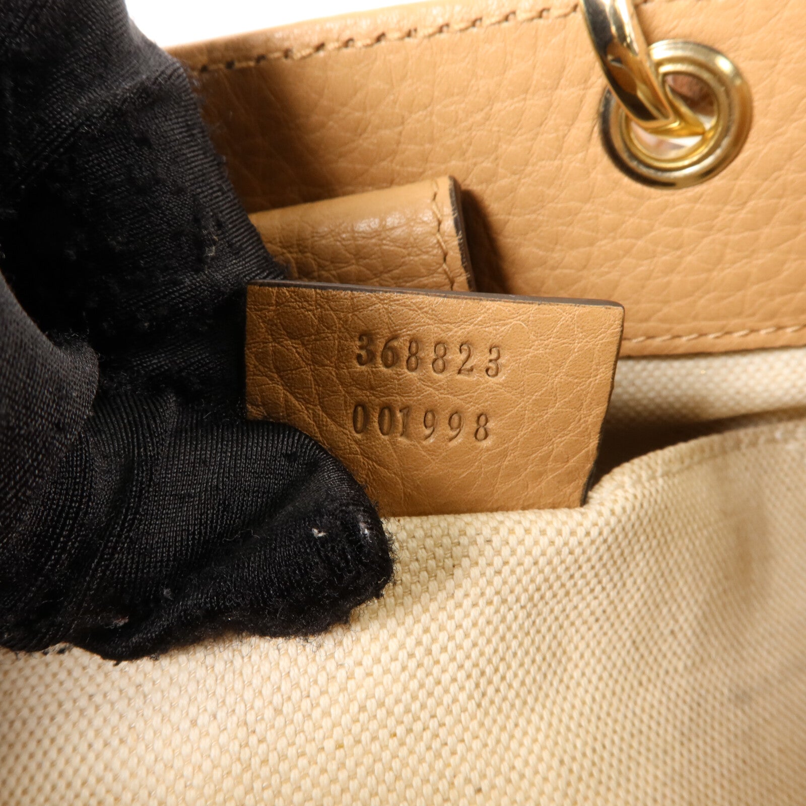 GUCCI 牛皮皮革Bamboo 2 Way Shoulder手挽肩背兩用袋
