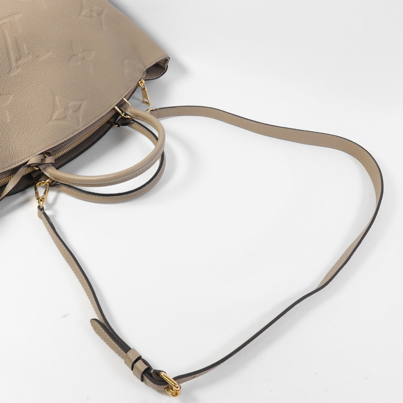 LOUIS VUITTON Monogram Empreinte Grand Palais金扣手挽肩背兩用袋