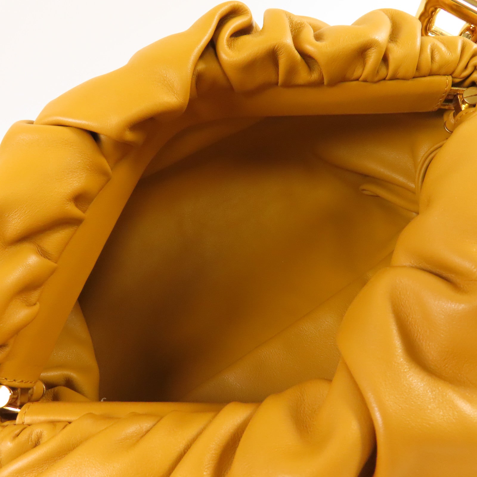 BOTTEGA VENETA 【激減優惠】牛皮皮革Chain Shoulder Bag鏈帶肩背袋芥末色