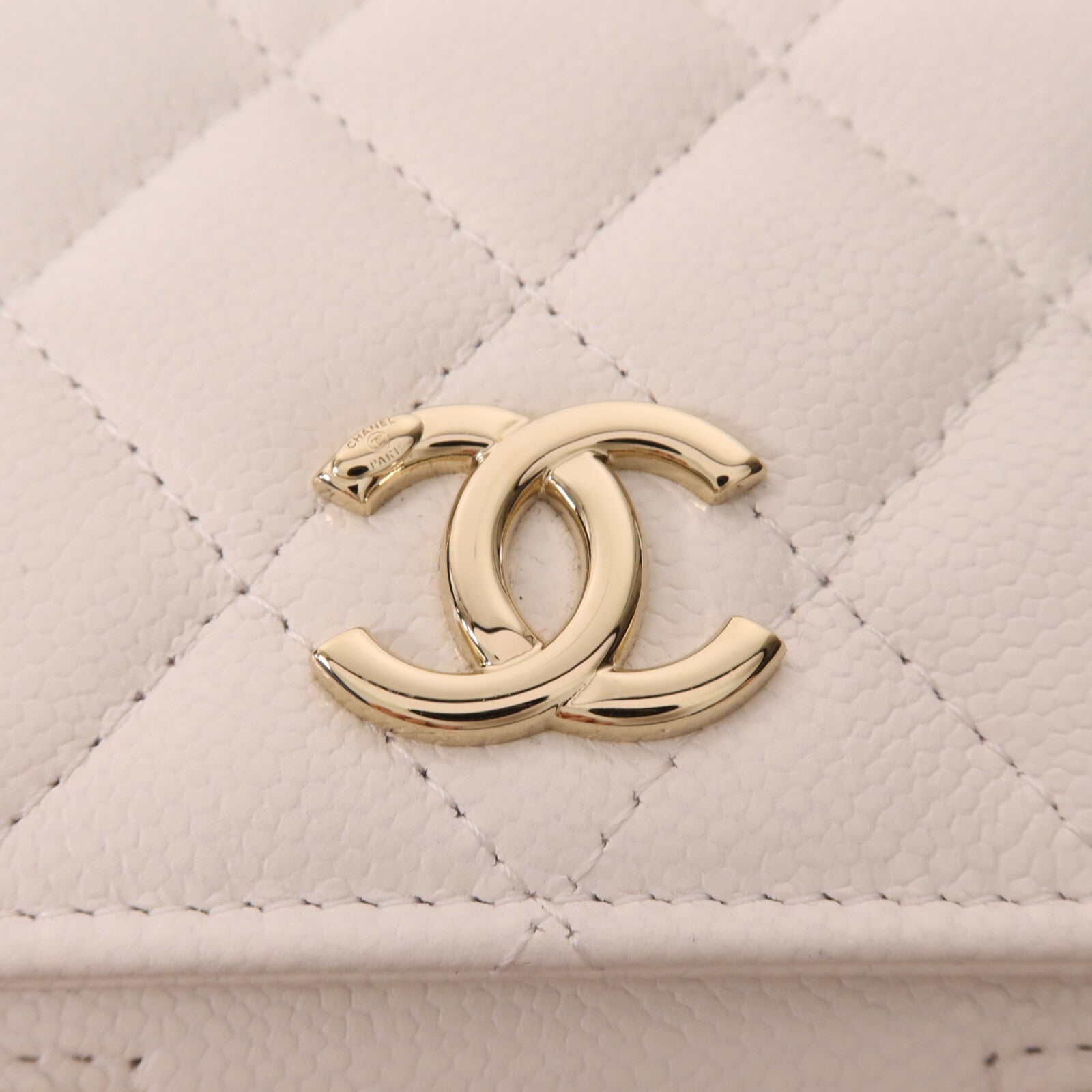 CHANEL 牛皮皮革Mini Affinity金扣手挽肩背兩用袋