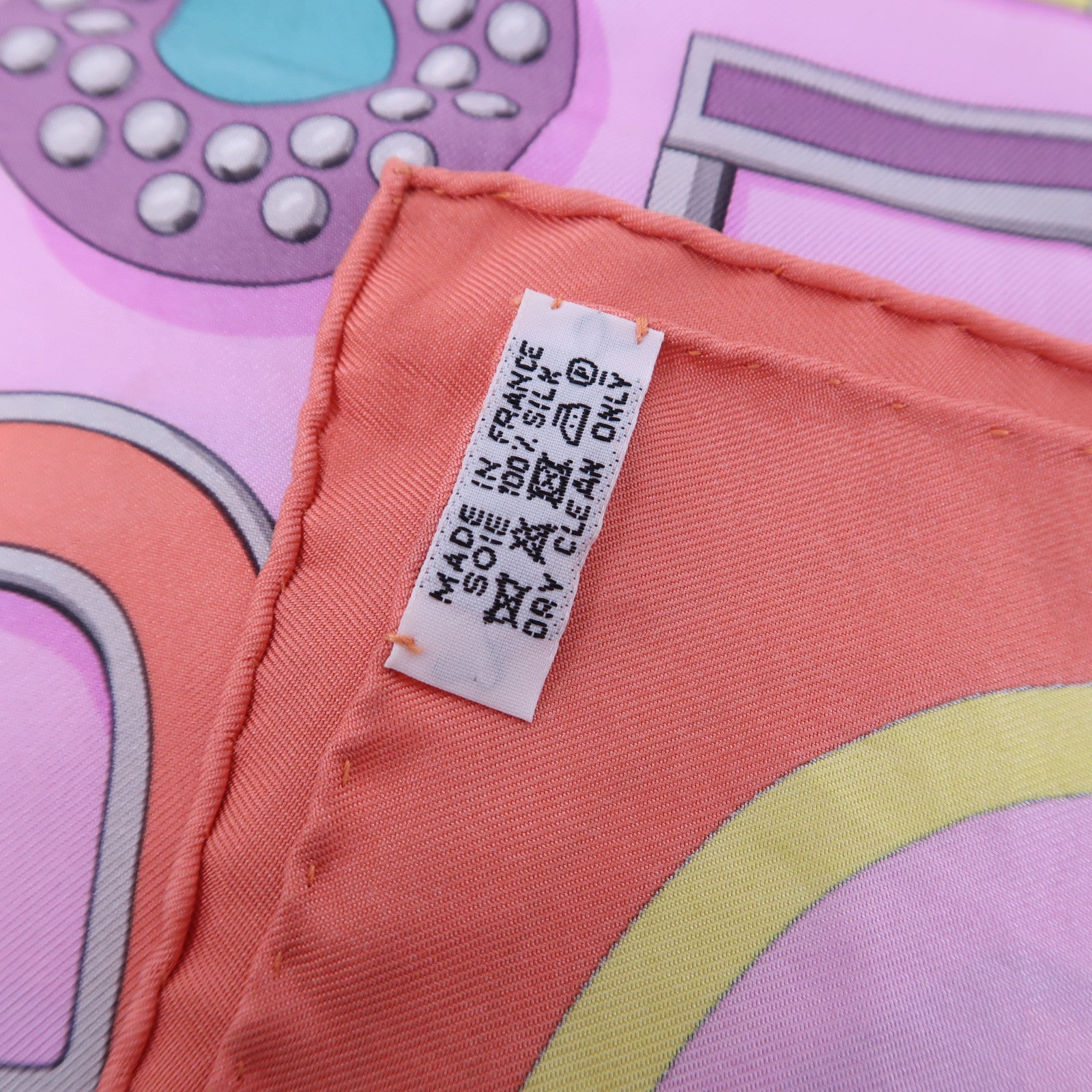 HERMES 【激減優惠】絲質Scarf 90x90絲巾粉紅色