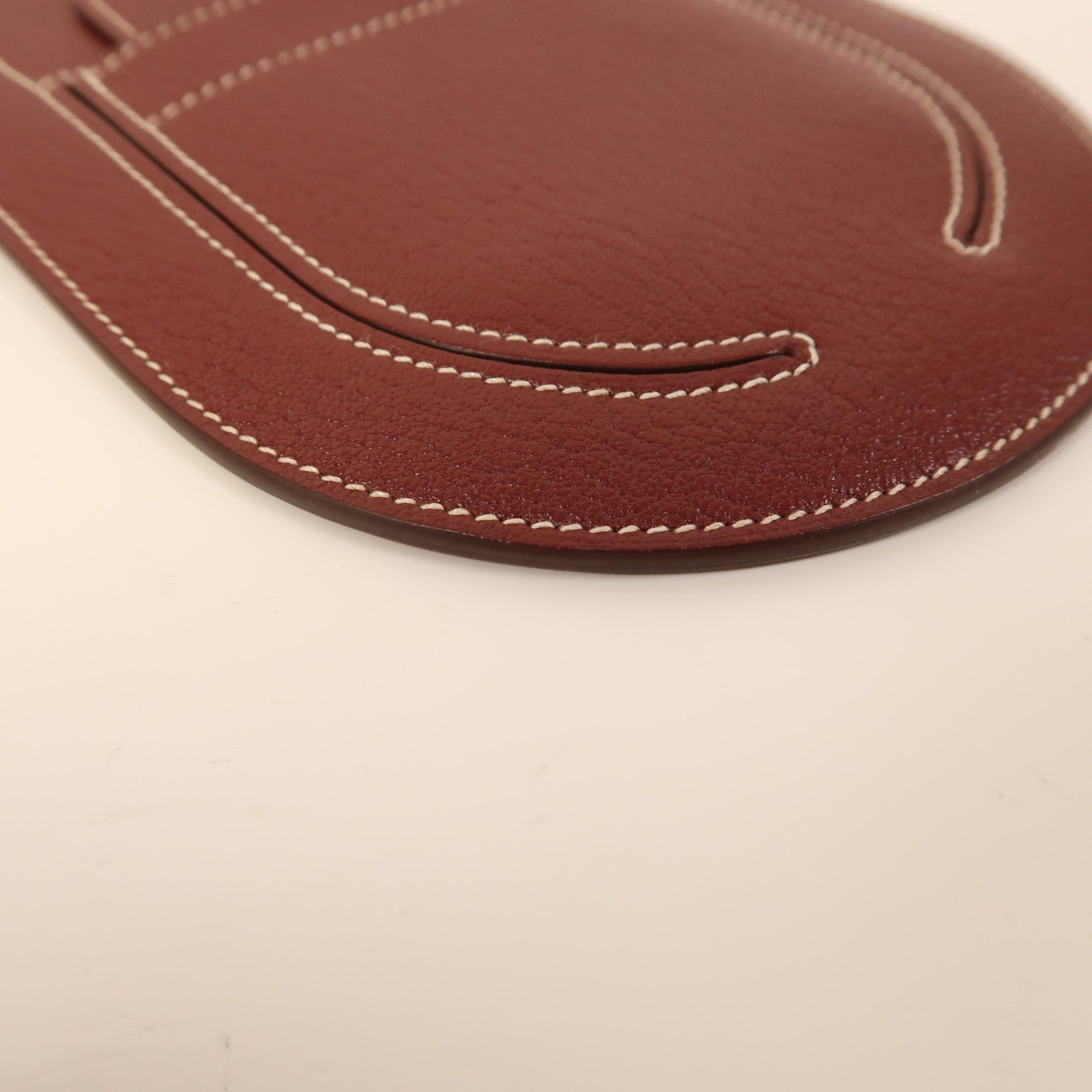 HERMES In The Loop Pouch Chevre Leather Rouge