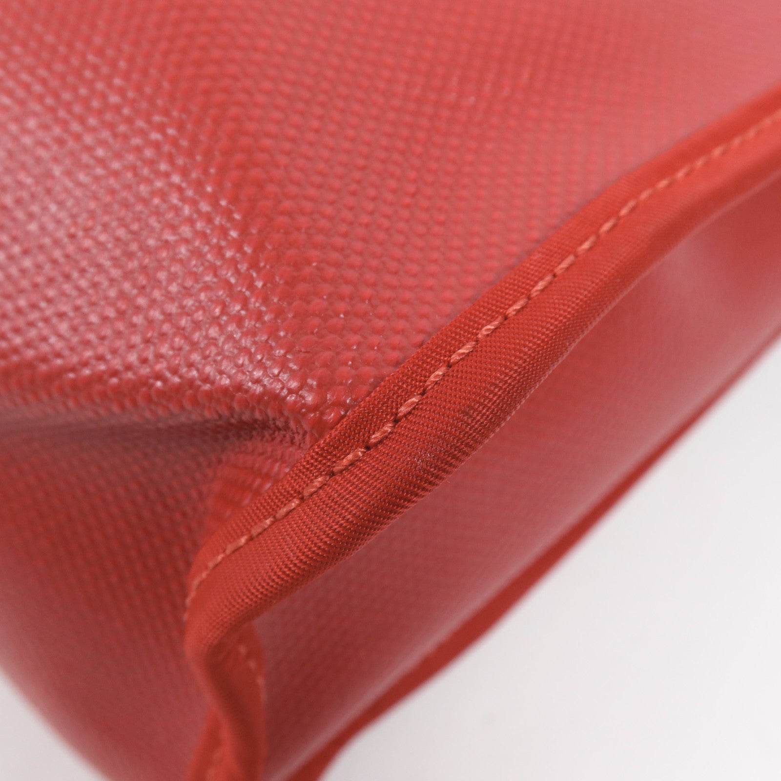 HERMES 塗層帆布Herbag PM銀扣手挽肩背兩用袋Rouge Casaque