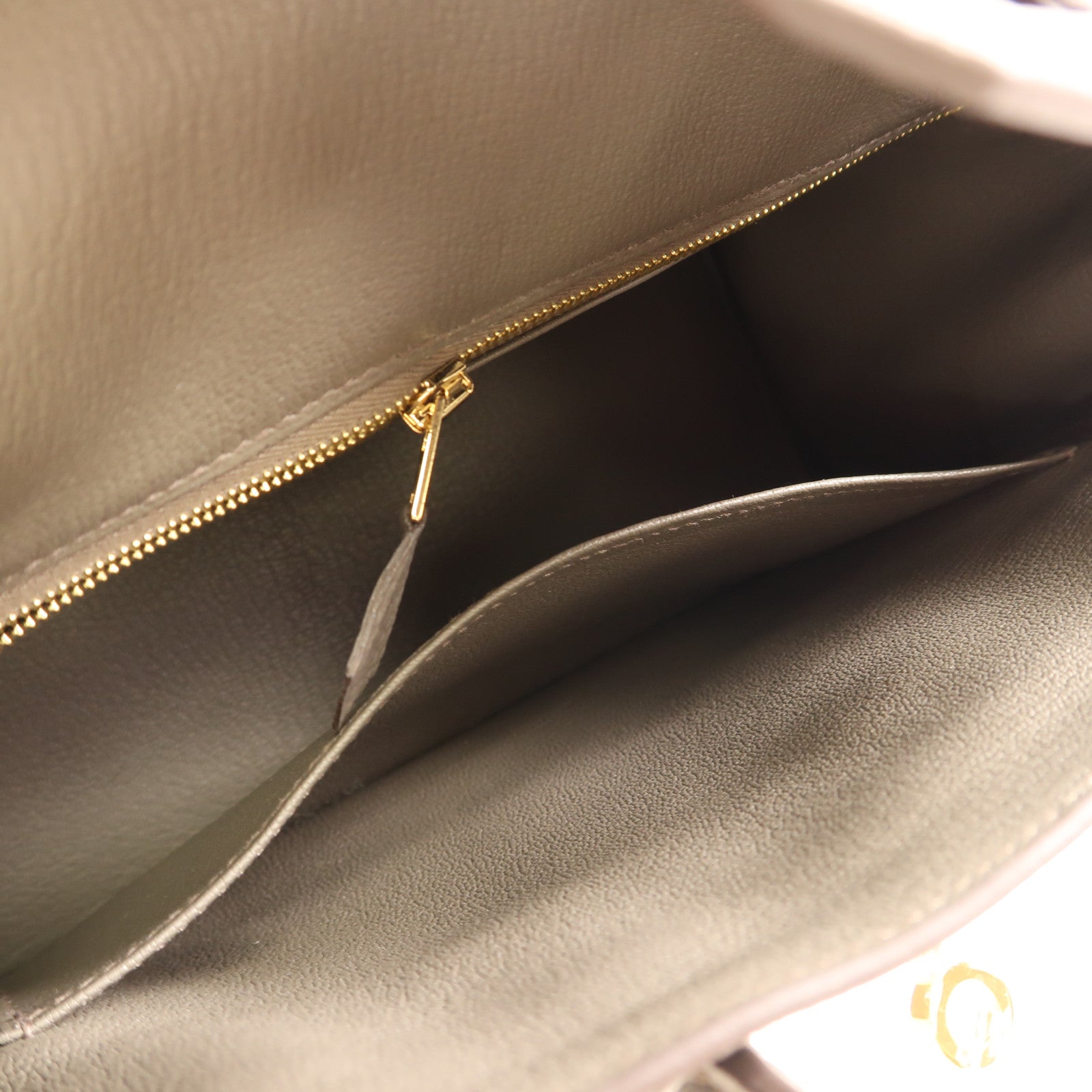 HERMES Togo皮革Birkin 25金扣手挽袋Gris Etain
