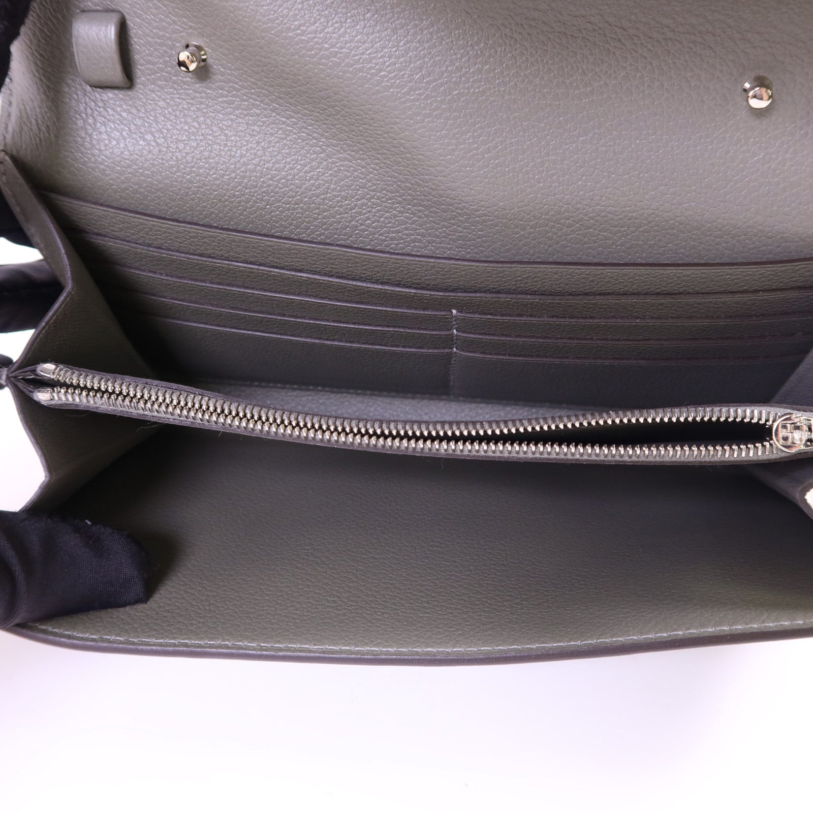 HERMES Evercolor皮革Constance To Go銀扣肩背袋Gris Meyer