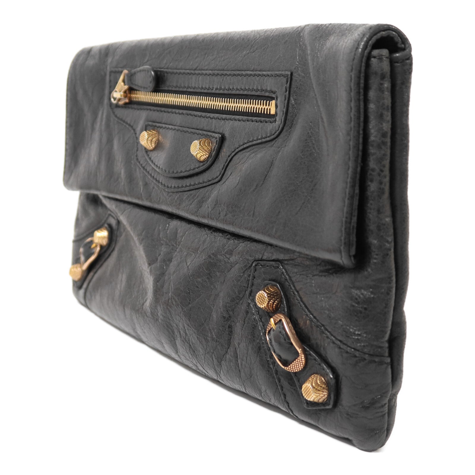 BALENCIAGA 牛皮皮革Envelope Clutch金扣手拿包