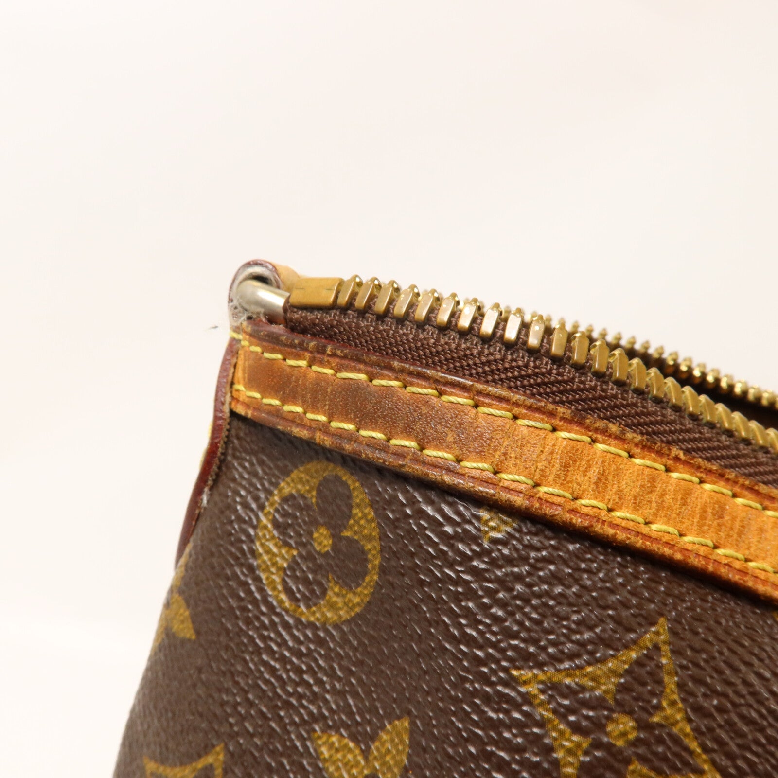 LOUIS VUITTON Monogram Palermo PM手挽肩背兩用袋棕色