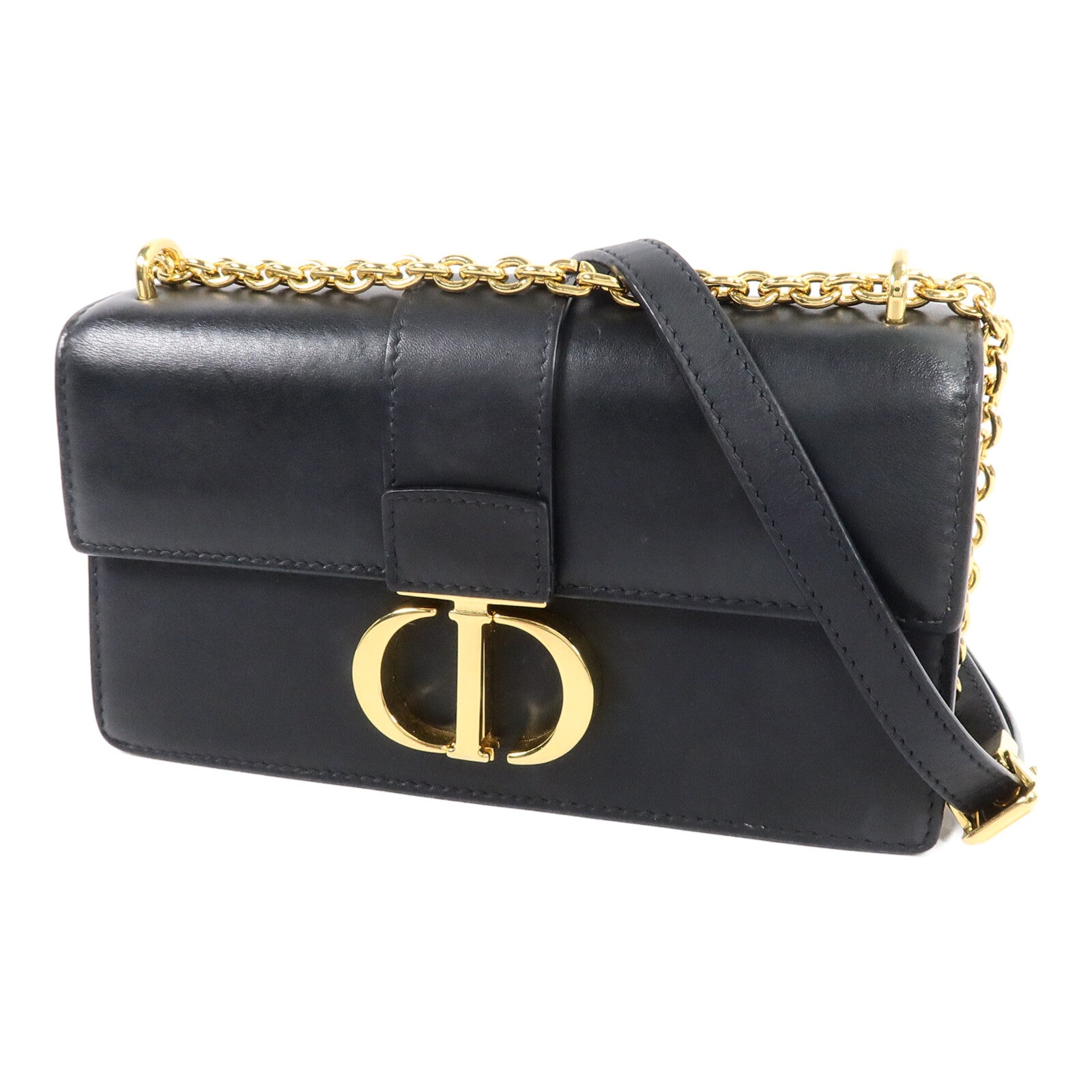 Dior 牛皮皮革30Montaigne East-West Bag With Chain鏈帶肩背袋