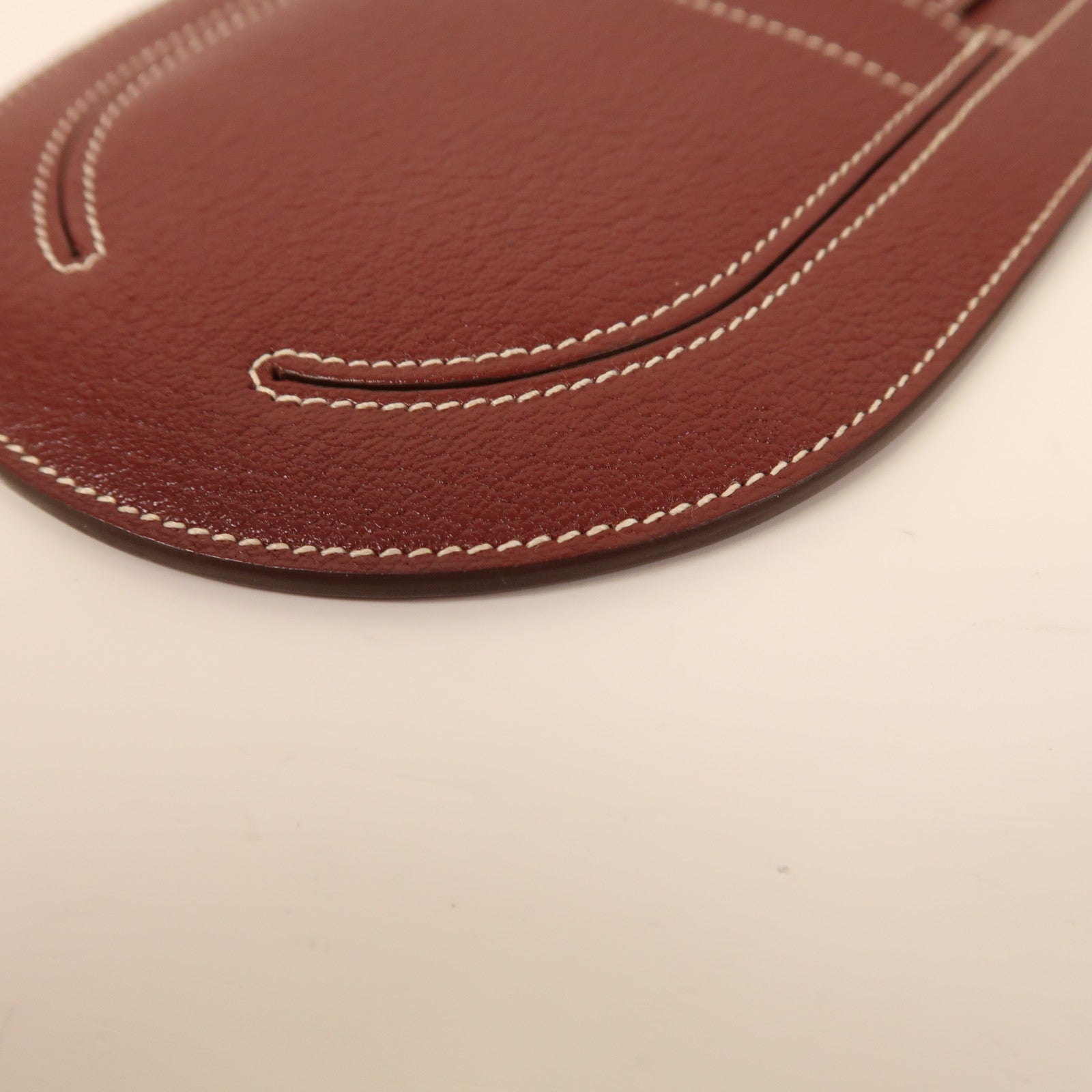 HERMES In The Loop Pouch Chevre Leather Rouge