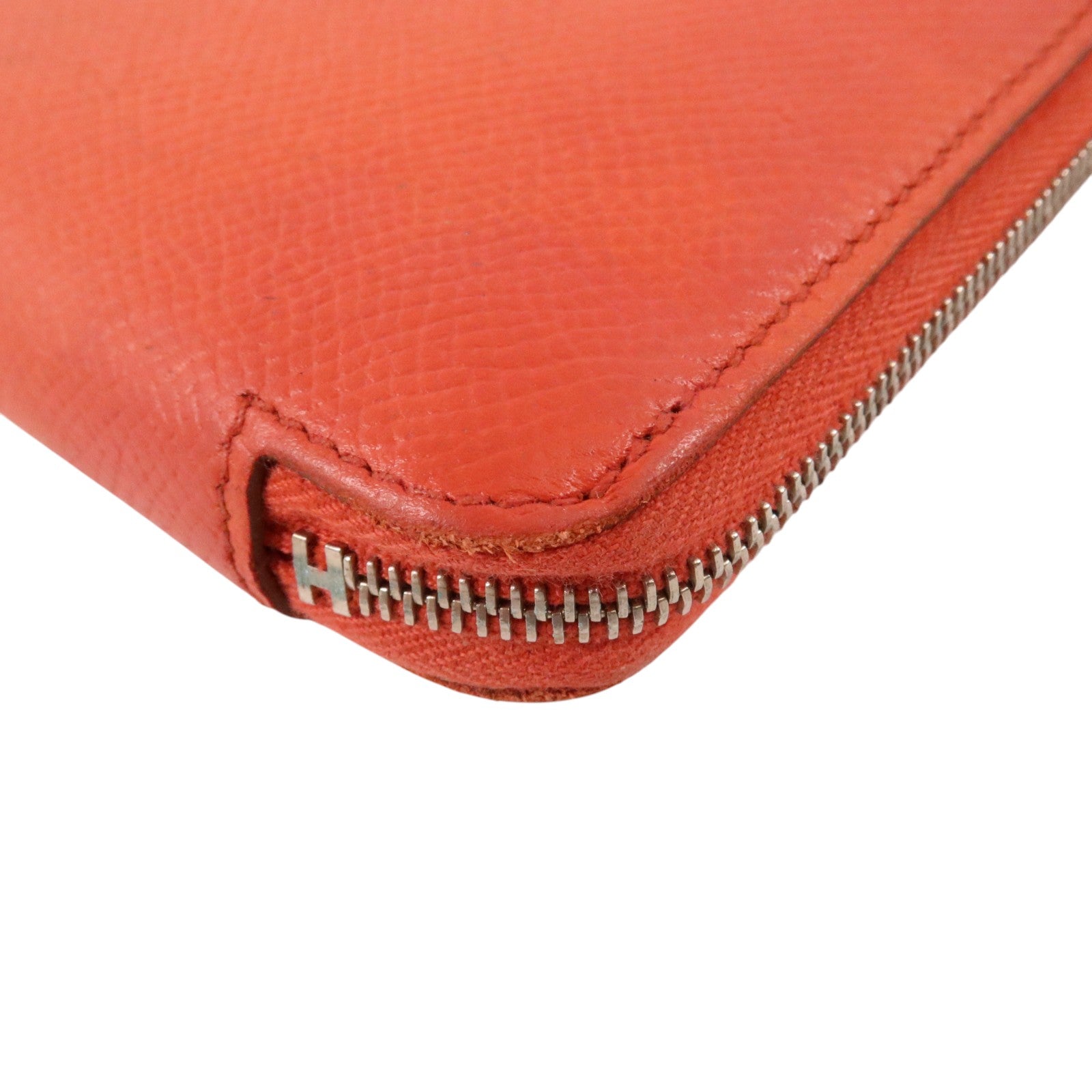 HERMES Epsom皮革Silk In Wallet銀扣長錢包Rose Jaipur