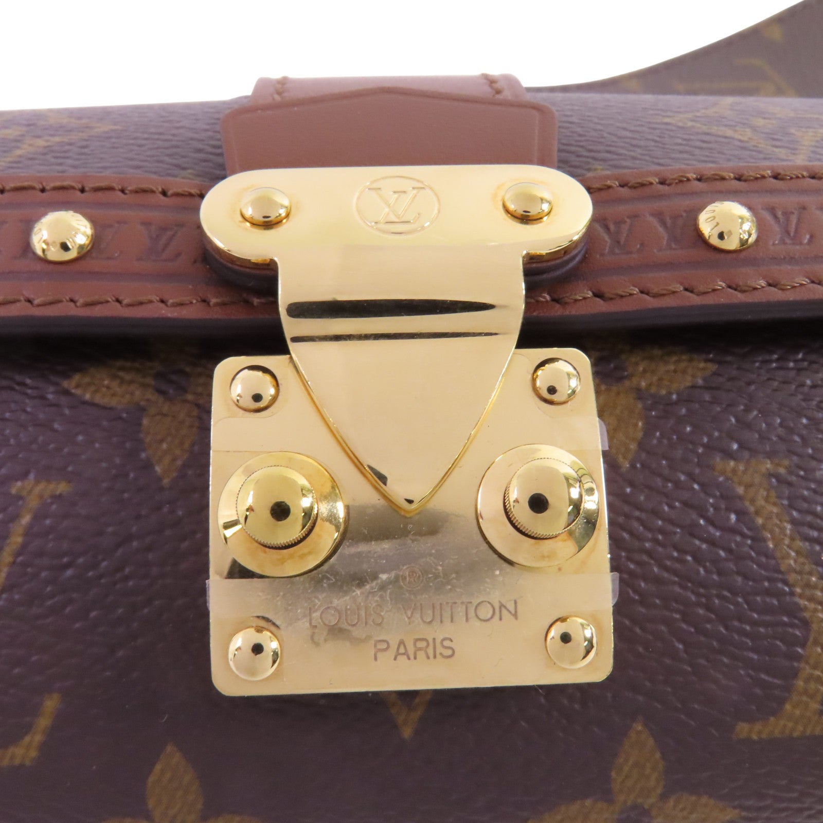 LOUIS VUITTON Monogram Papillon金扣手挽肩背兩用袋