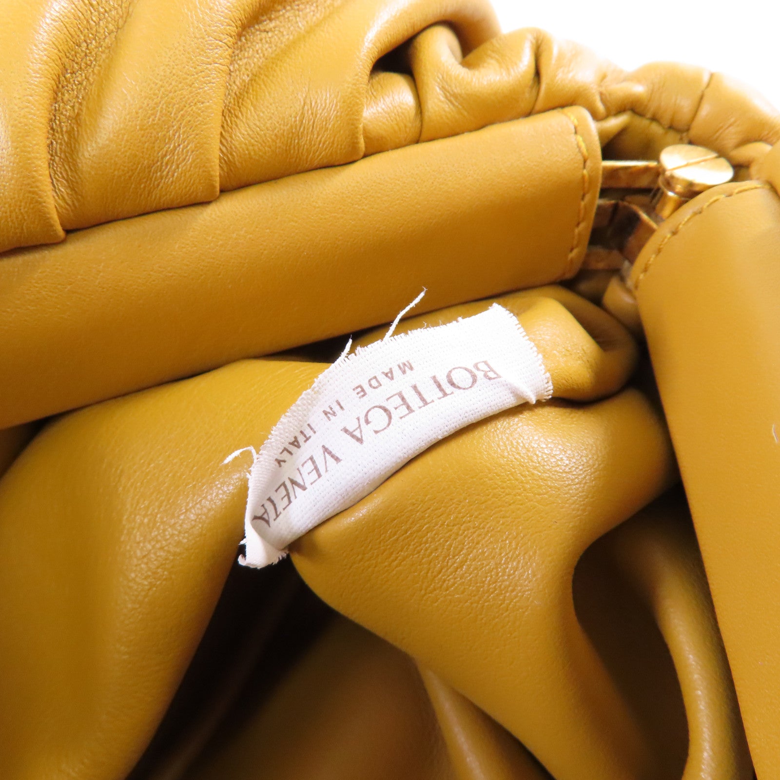 BOTTEGA VENETA 【激減優惠】牛皮皮革Chain Shoulder Bag鏈帶肩背袋芥末色