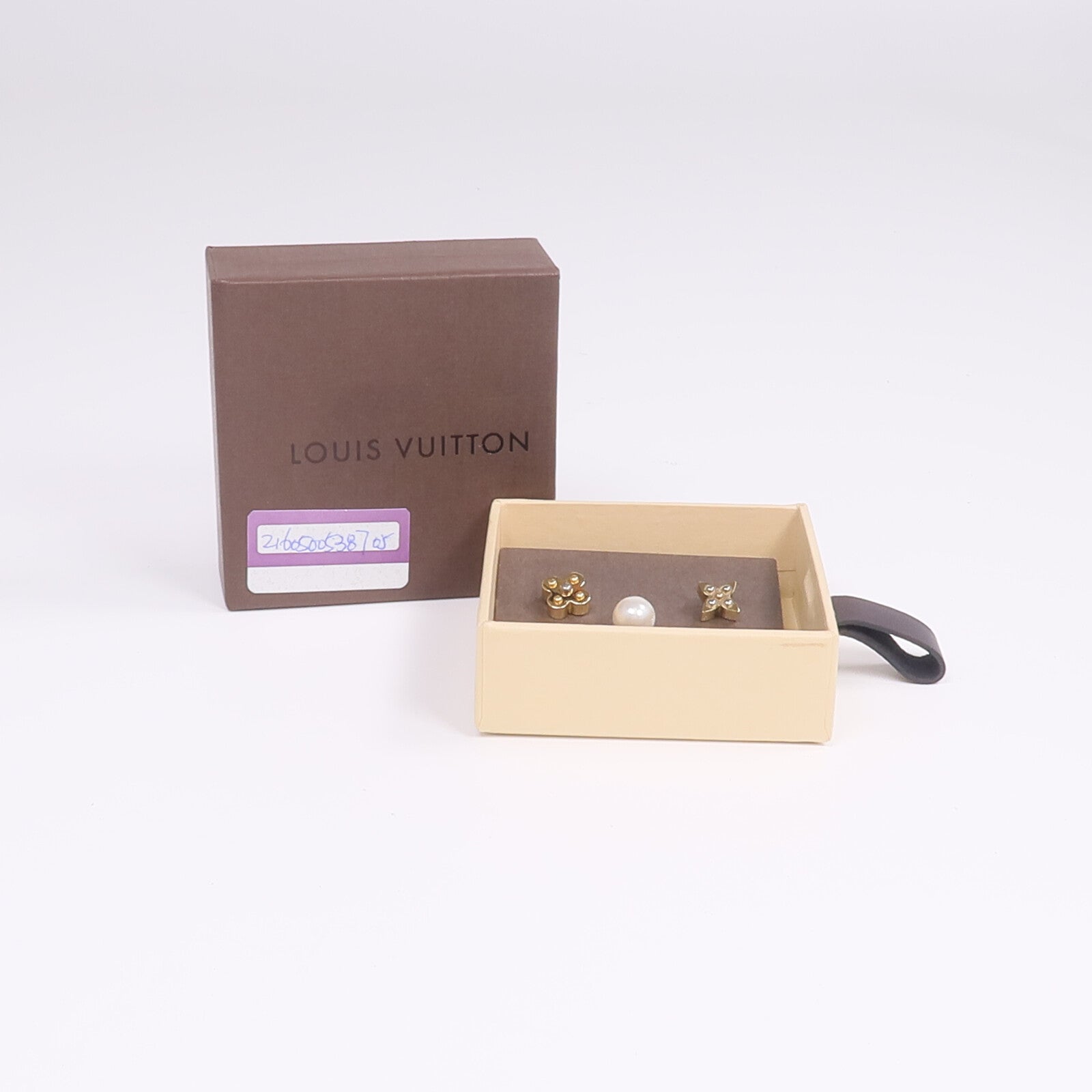 LOUIS VUITTON 金屬Charmy Pearl Earrings耳環