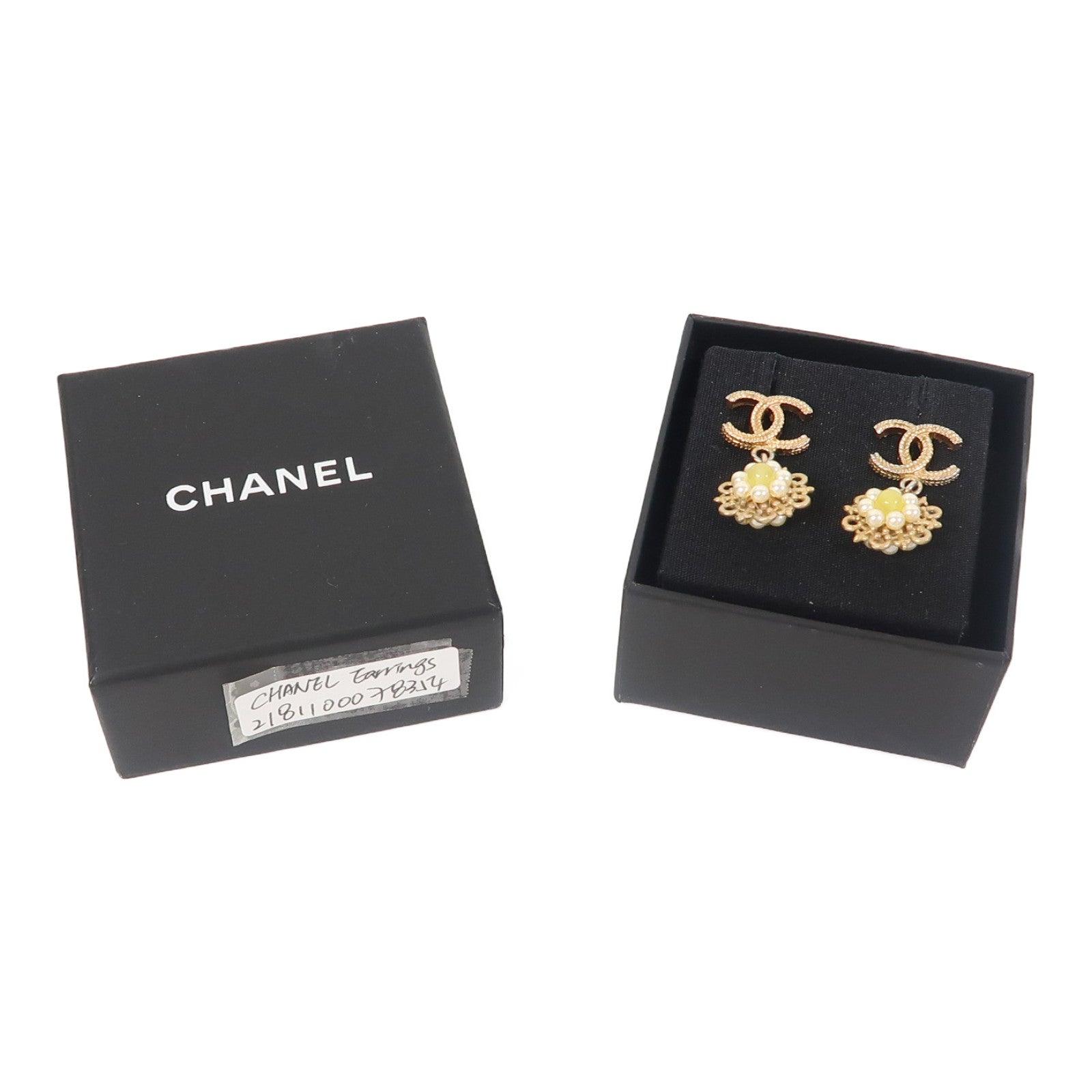 CHANEL 金屬Earrings耳環金色
