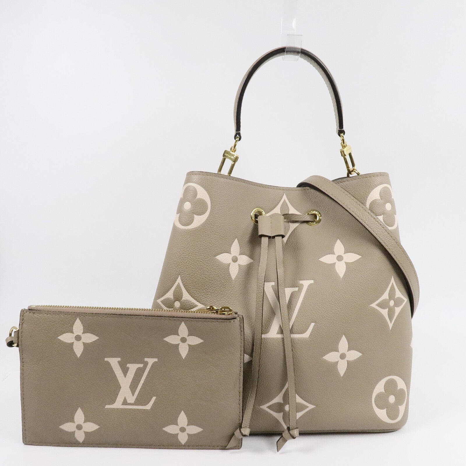 LOUIS VUITTON Monogram Empreinte Neo Noe MM手挽肩背兩用袋