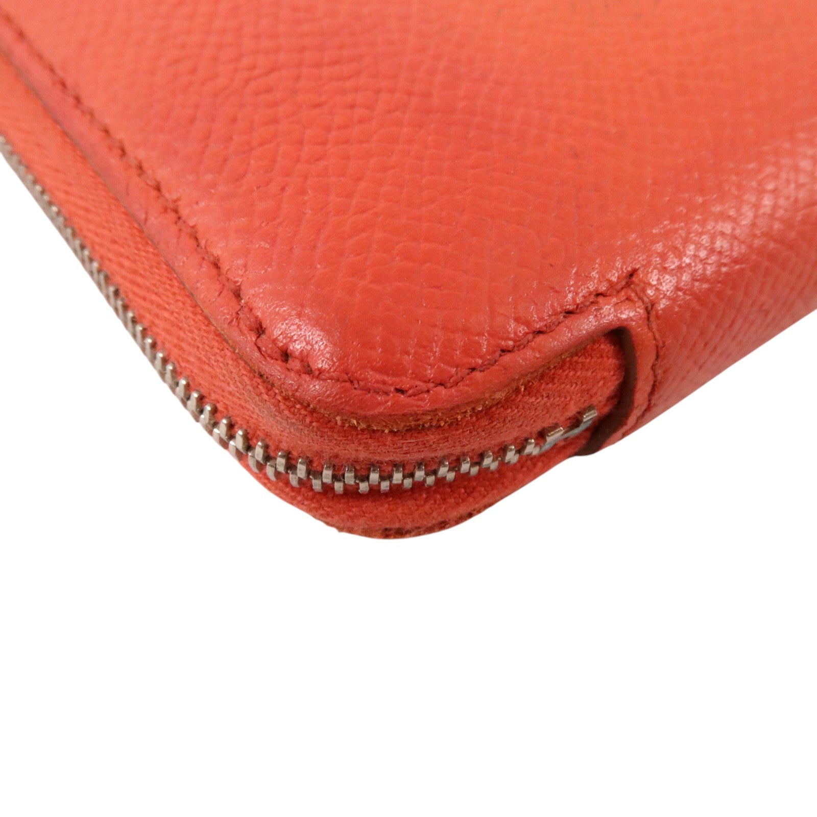 HERMES Epsom皮革Silk In Wallet銀扣長錢包Rose Jaipur