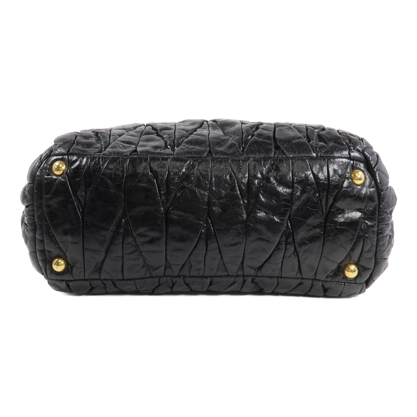Miu Miu 牛皮皮革2 Way Shoulder金扣手挽肩背兩用袋