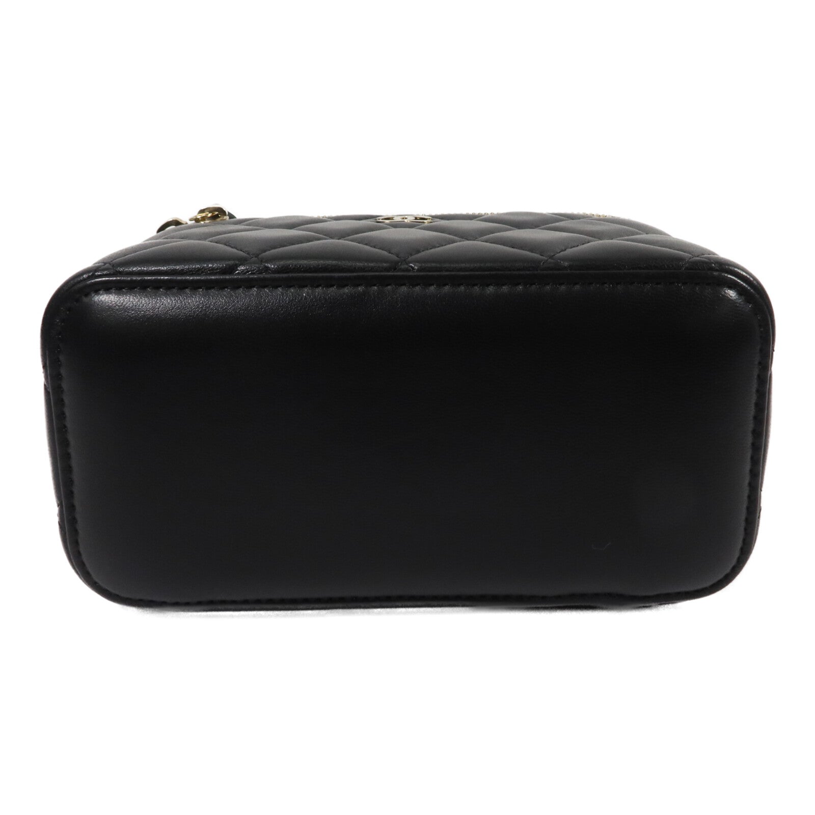 CHANEL 羊皮皮革Vanity Case鏈帶肩背袋