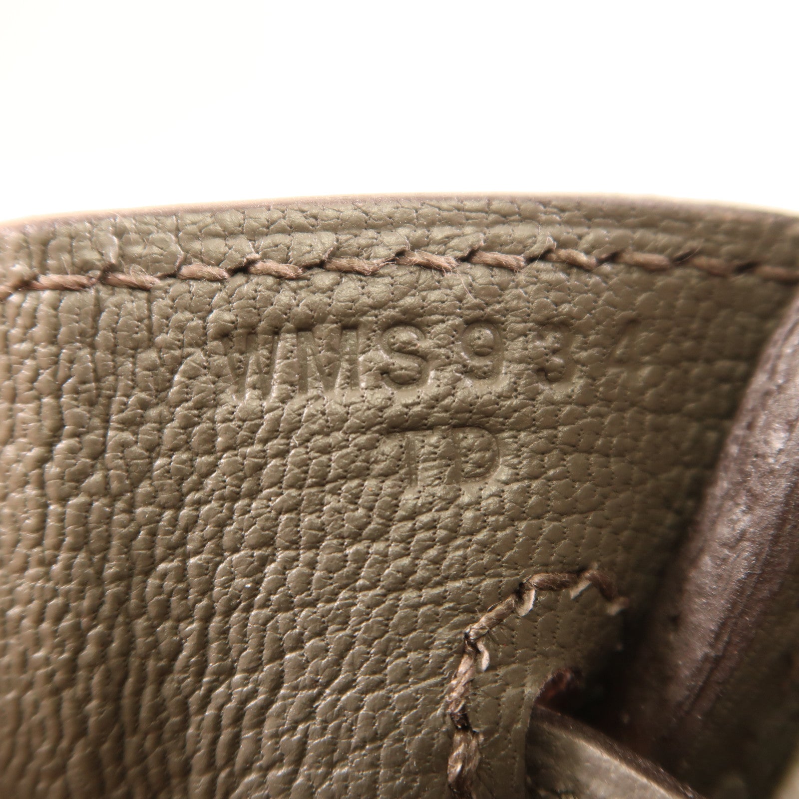 HERMES Togo皮革Birkin 25金扣手挽袋Gris Etain
